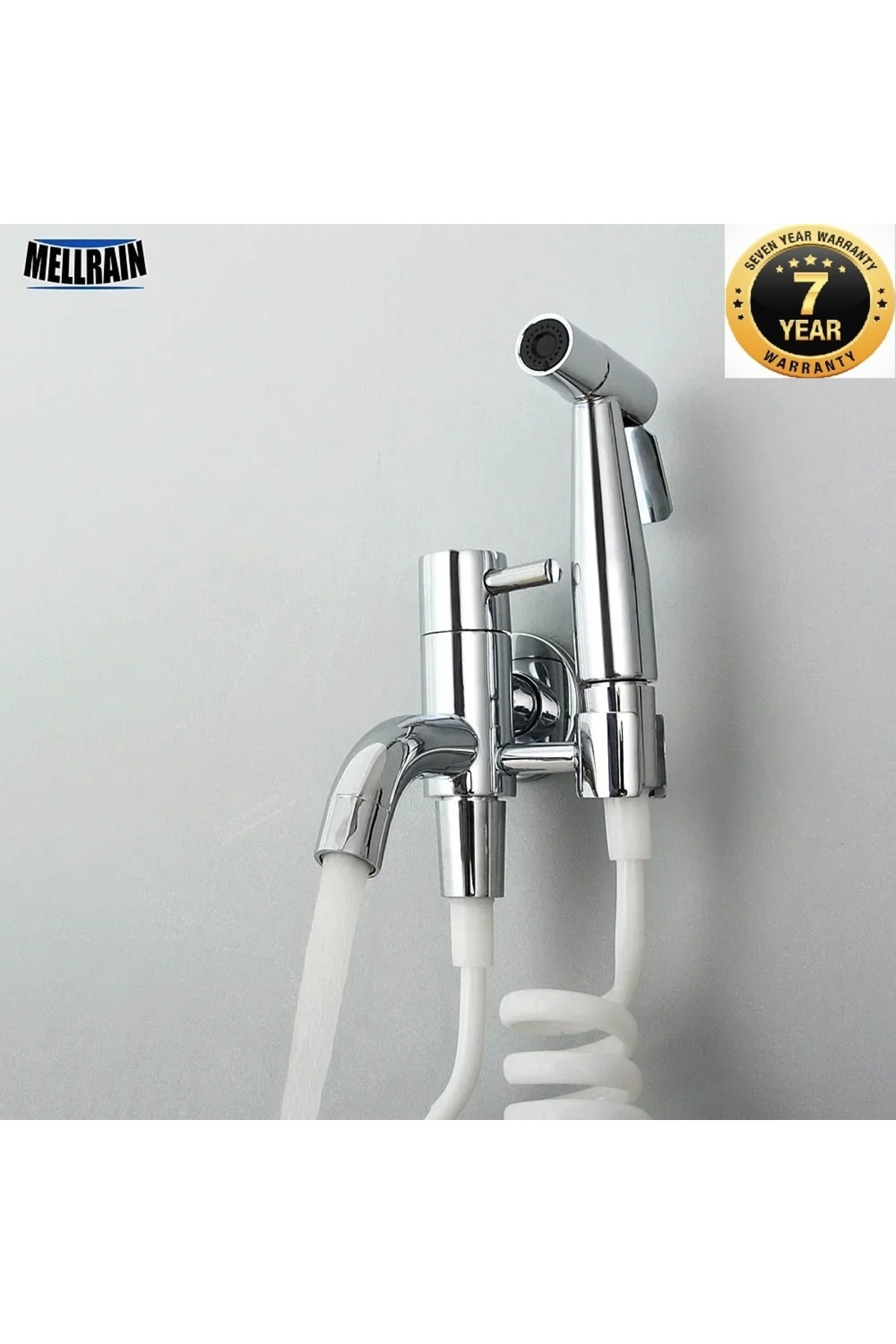 OEM Banyo Tuvalet Taharet Musluğu Spiralli Bide Özel Temizlik 7 Yıl Garantili Krom Renk İthal