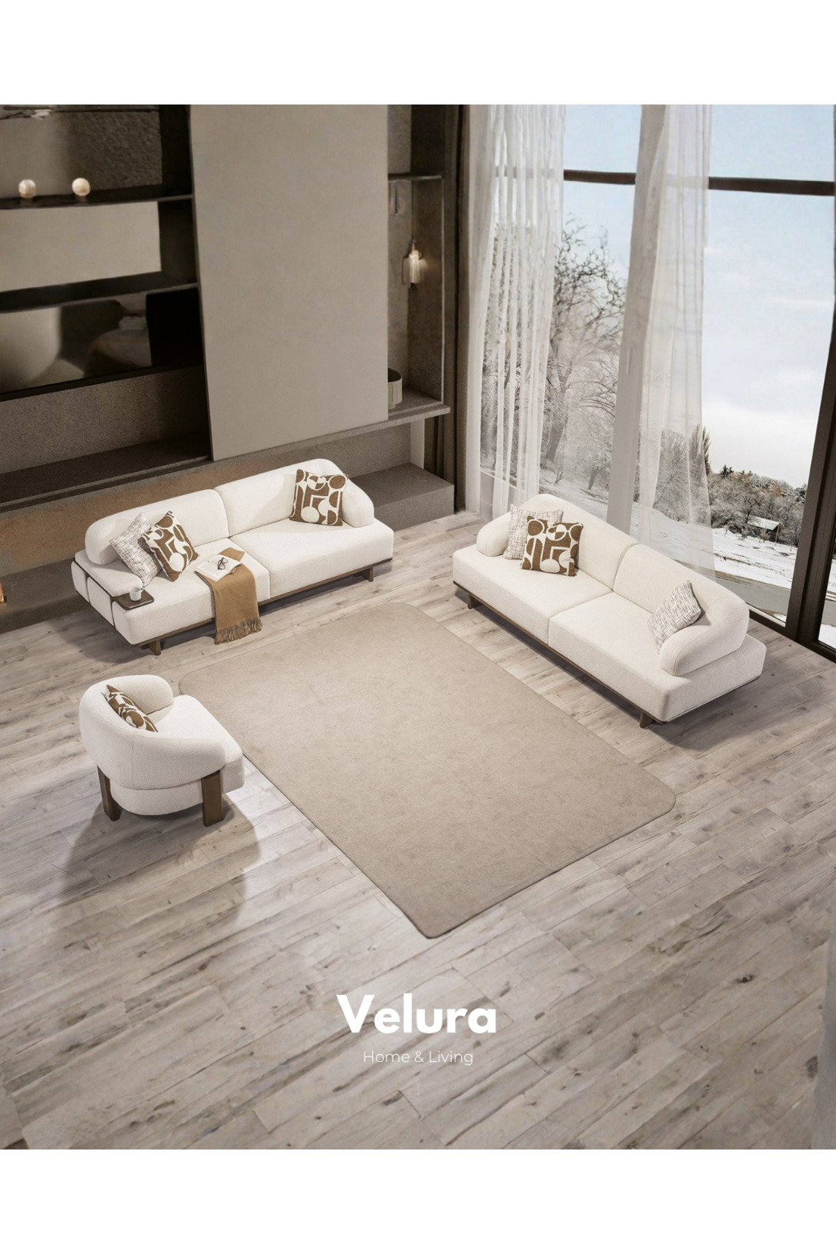 Velura Home & Living Petra 3+3+1 Koltuk Takımı & Oturma Grubu