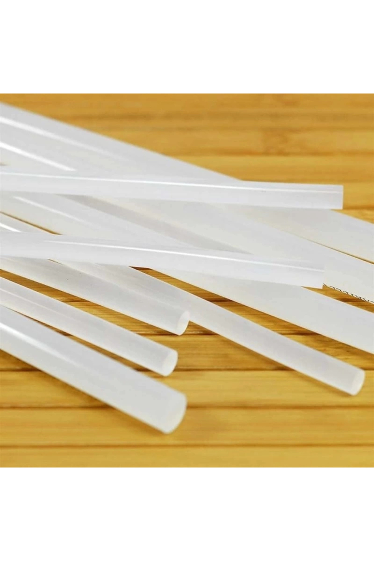 BYDNZ SHOP Şeffaf Sıcak Silikon Çubuğu Mum Silikon İnce 1 Kg 30 Cm