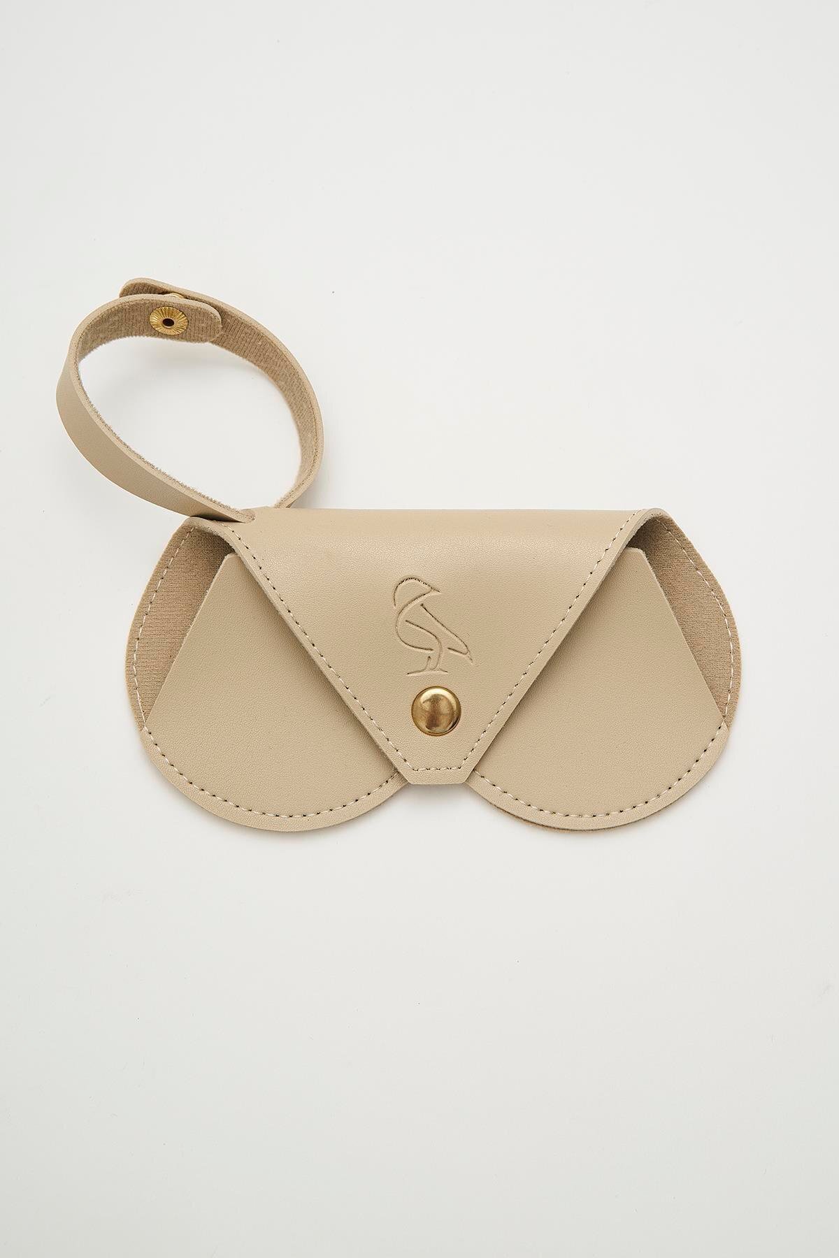 Bilge Karga Gözlük Kılıfı 15 Bej