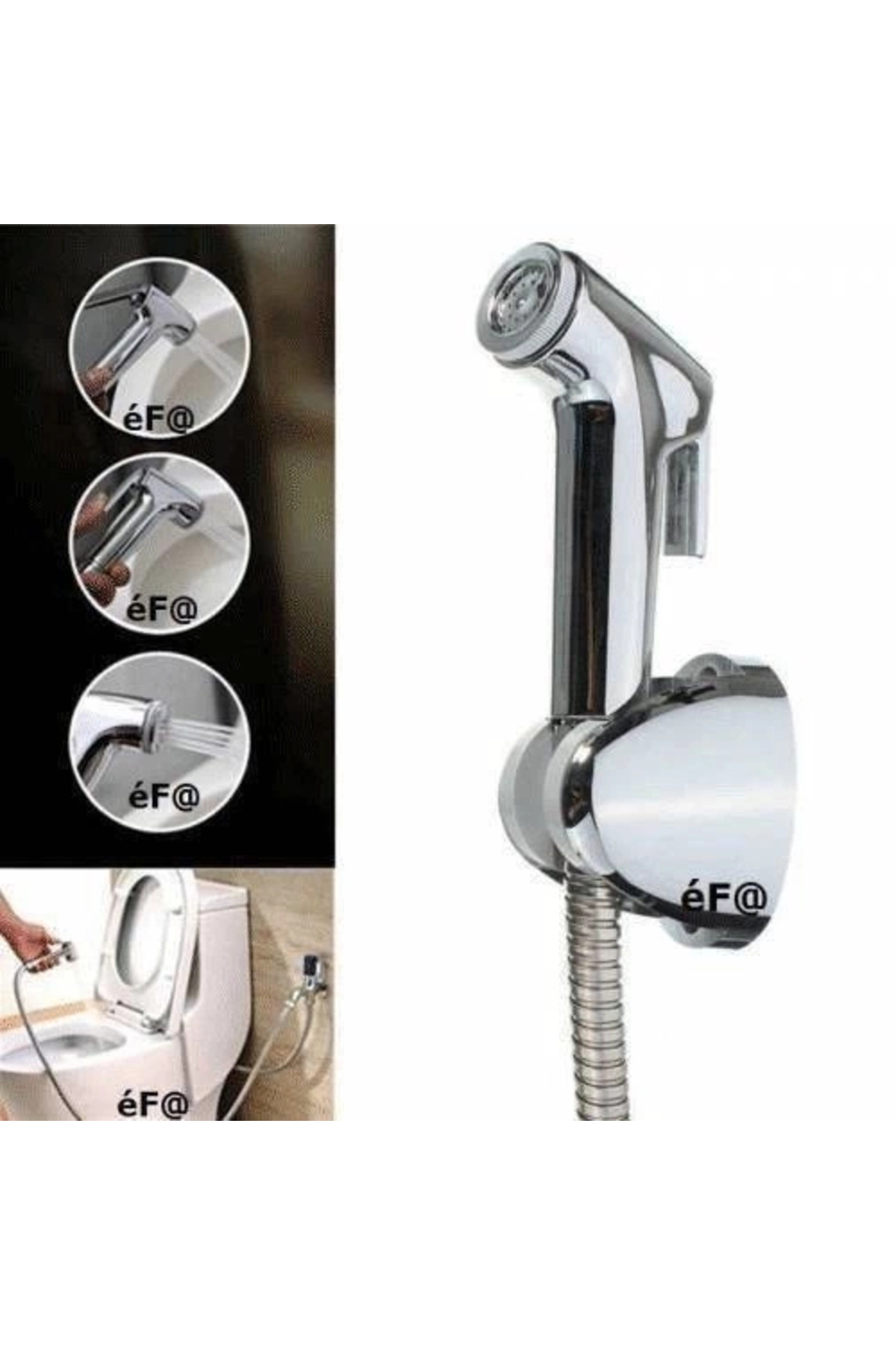 BYDNZ SHOP Şattaf Taharet Musluk Seti Taharatmatik El Tuvalet Sprey Tabancası Köpek Kedi Yıkama Tk111