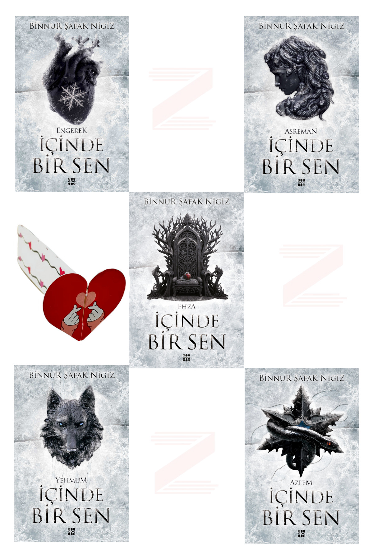 Dokuz Yayınları İçinde Bir Sen 5 Kitap Set - Binnur Şafak Nigiz