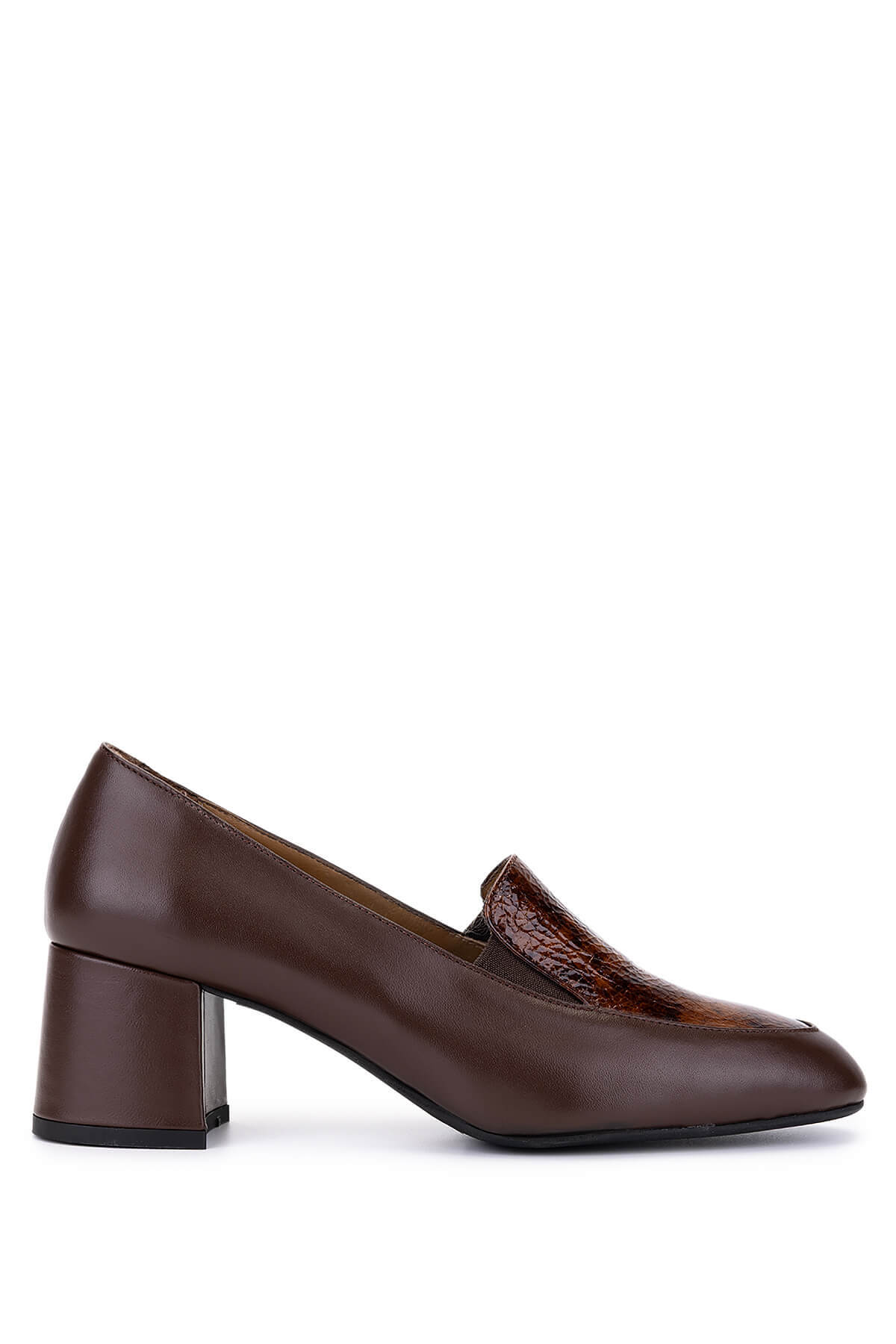 کفش کلاسیک قهوه‌ای چرم اصل زنانه Tamer Tanca