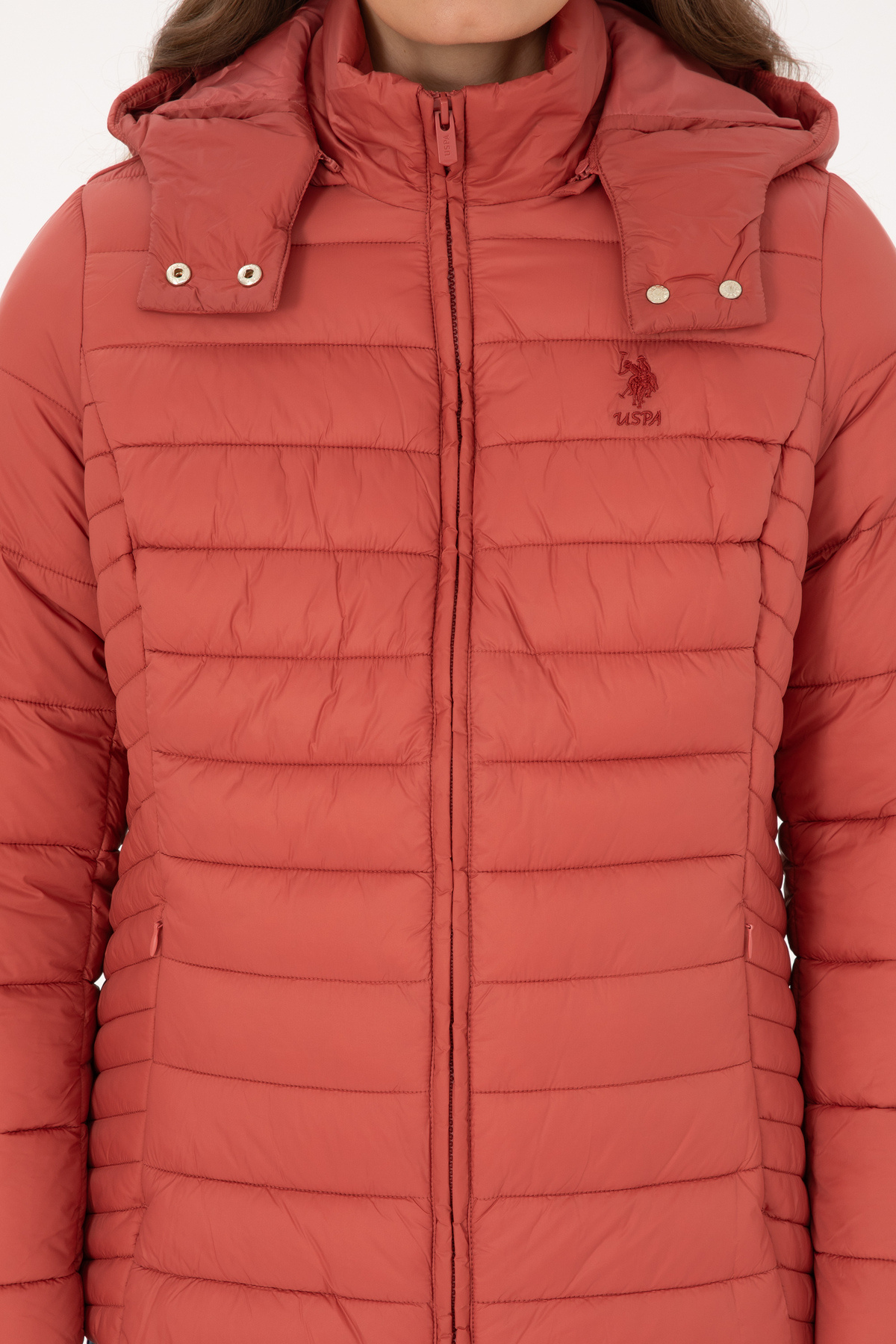 U.S. Polo Assn.  Kadın Gül Kurusu Mont 50307935-VR026 - Görsel 7