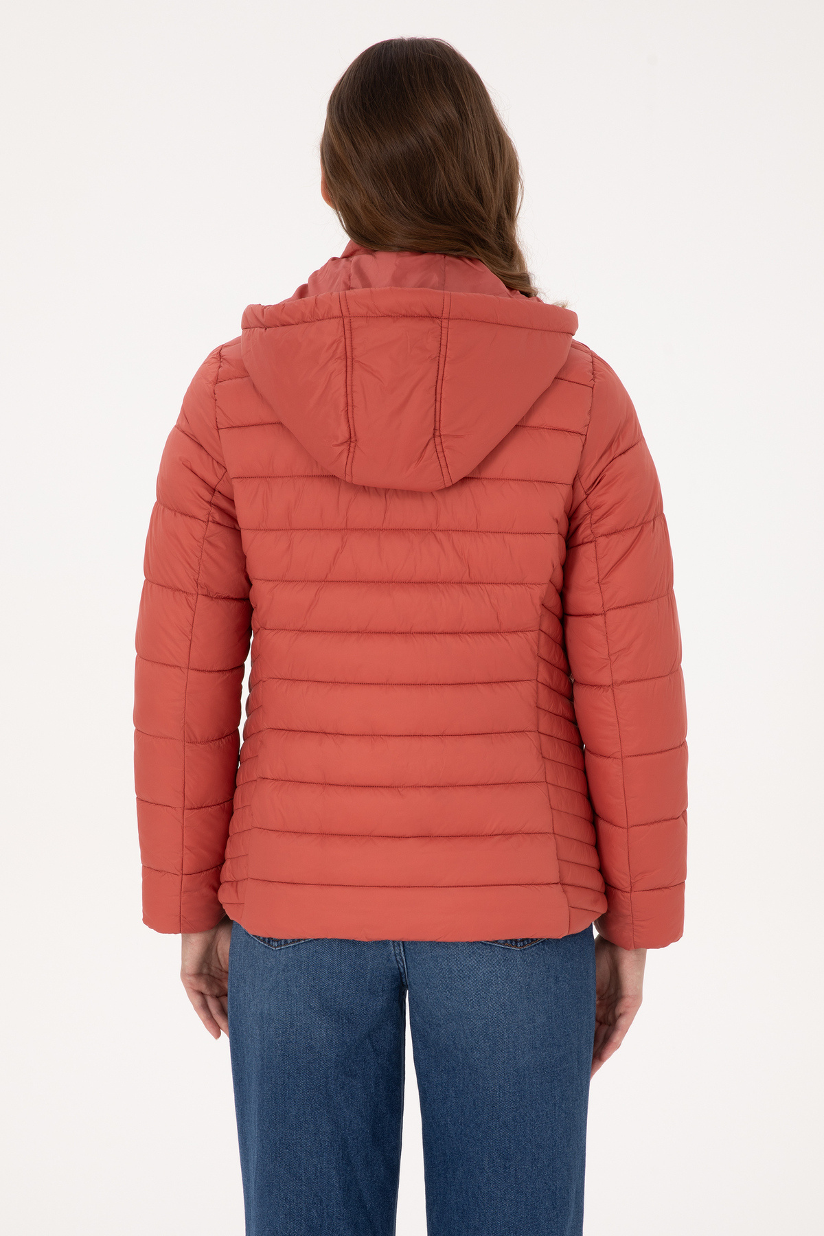 U.S. Polo Assn.  Kadın Gül Kurusu Mont 50307935-VR026 - Görsel 5