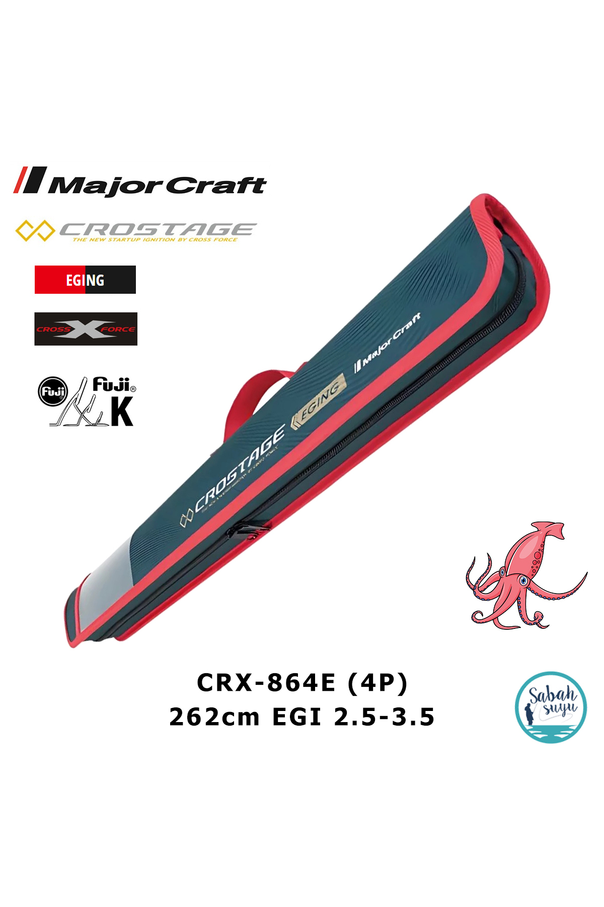 MAJOR CRAFT Crostage CRX-864E Eging 262cm EGI 2.5-3.5 (4P) Spin