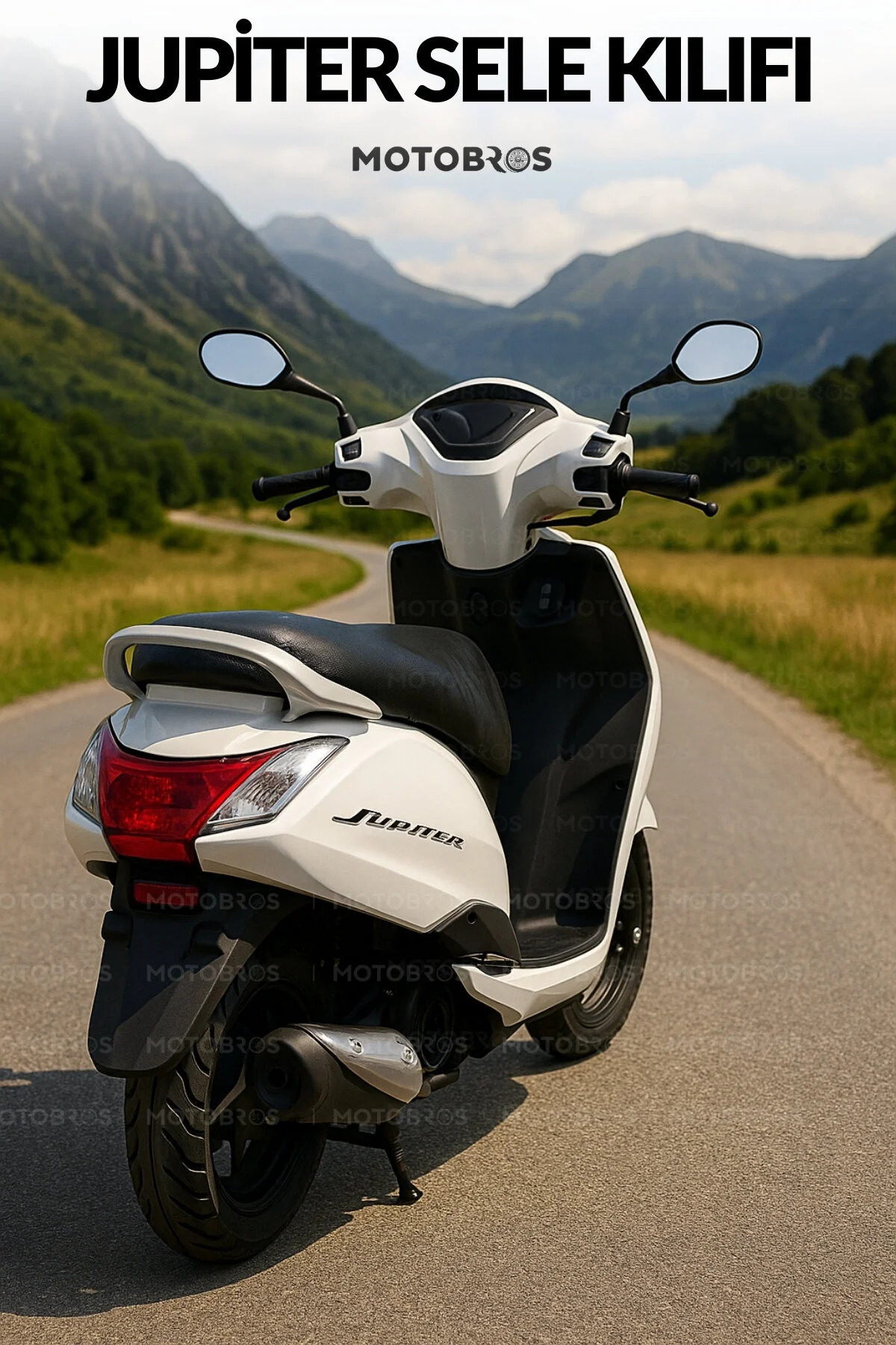 Motobros TVS JUPİTER Uyumlu Deri Koltuk Sele Kılıfı – Su Geçirmez, Kaymaz, Koruyucu Motor Sele Kılıfı fotoğrafı 2 (önizleme)