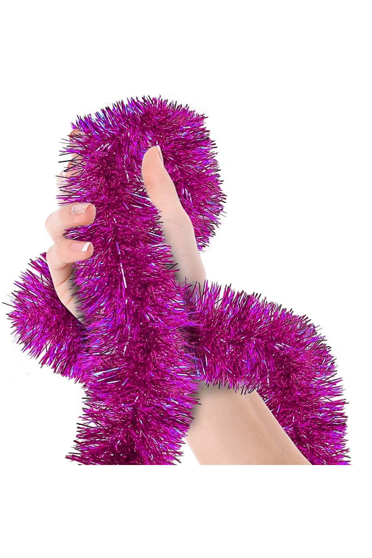 YNT İthalat Parti İçin Sim Süs 2 Metre Uzunluk 8 Cm Genişlik Fuşya Renk İthal