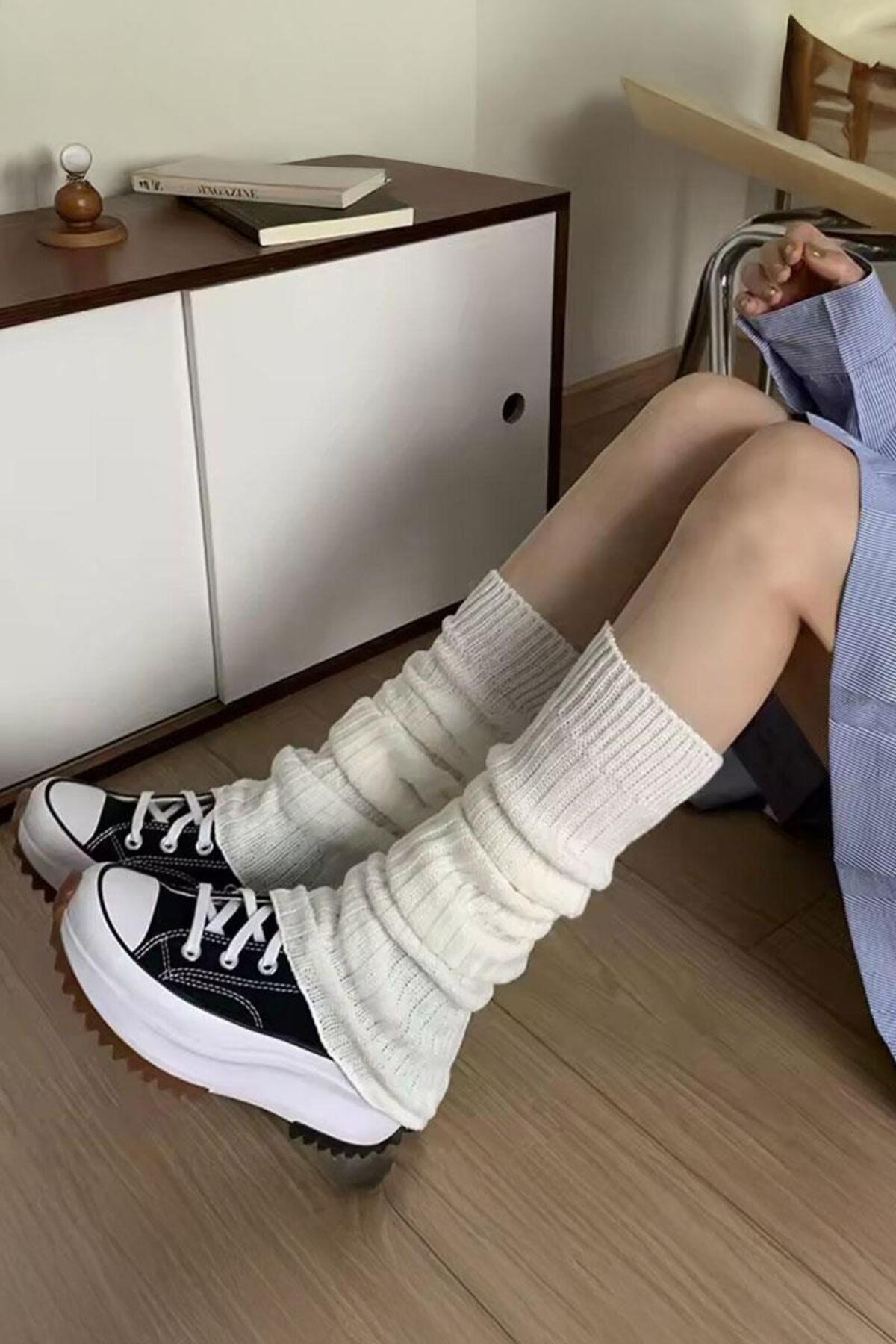 Karakedi New Style Düz Bol Kışlık Tozluk