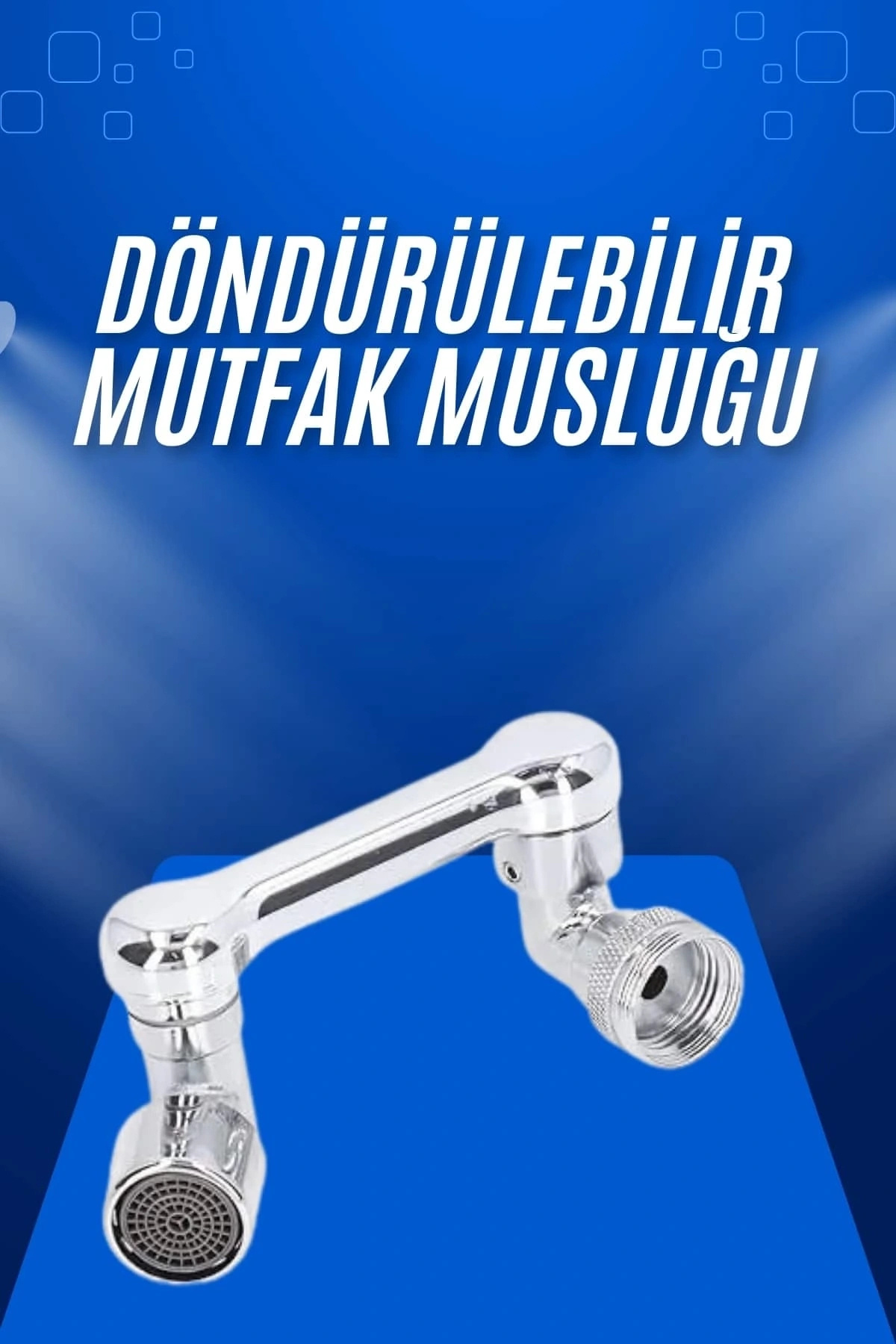 shopwave Döndürülebilir Musluk Mutfak Banyo Musluk Ucu Başlığı 4 Filtreli