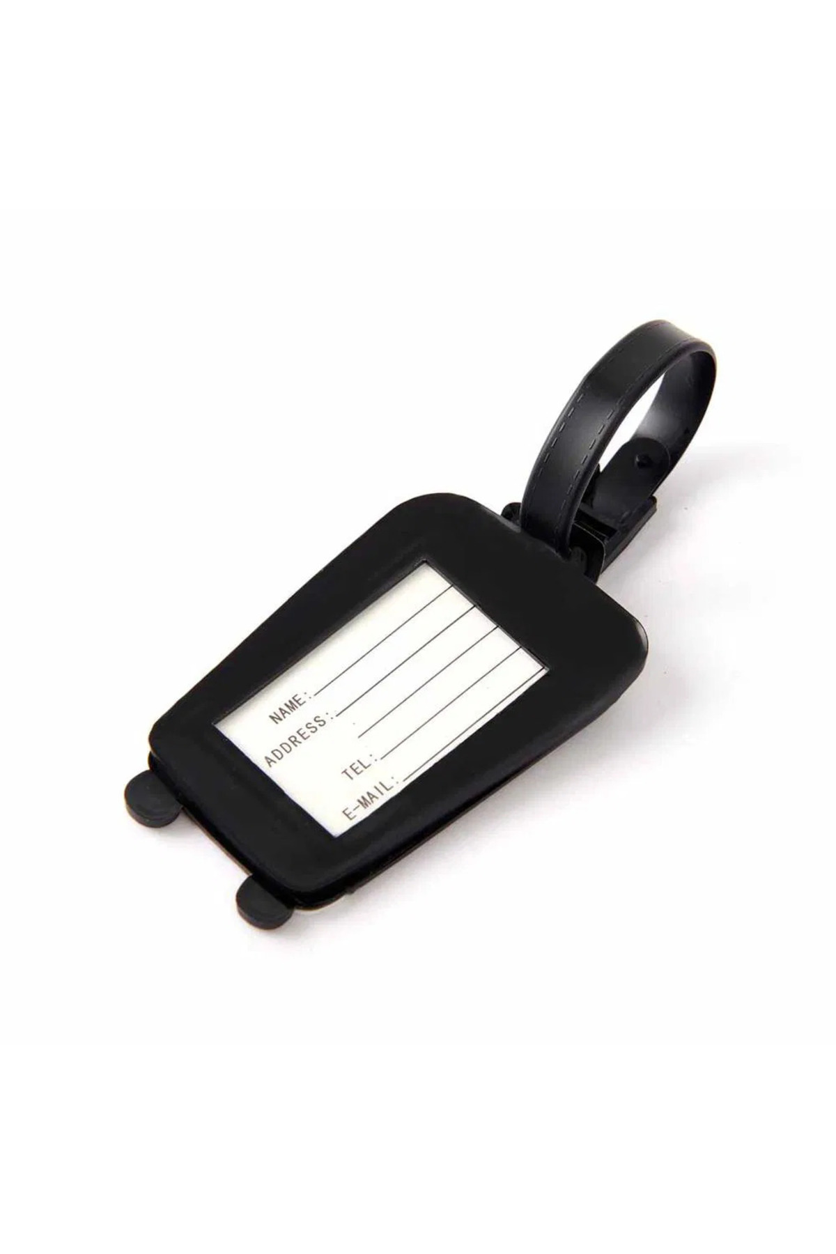 MURIC HOME Valiz İsimlik Etiket / Valiz İsimliği 1 Adet - Şeffaf PVC Bavul Etiketi