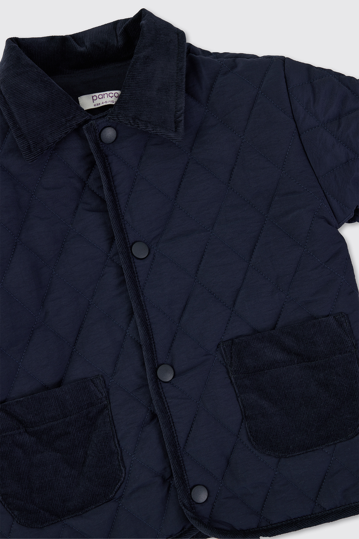 Panço Erkek Bebek Kapitone Lacivert Mont fotoğrafı 3 (önizleme)
