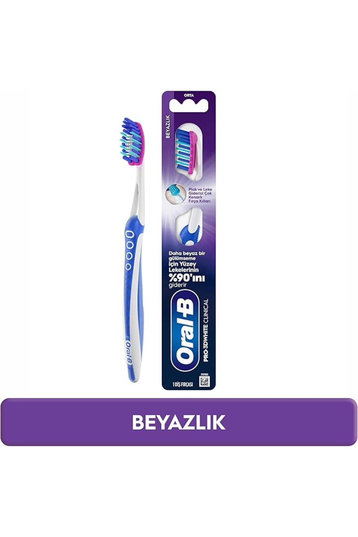 Oral-B Diş Fırçası Pro-Flex 3 Boyutlu Beyazlık Luxe 40 Orta