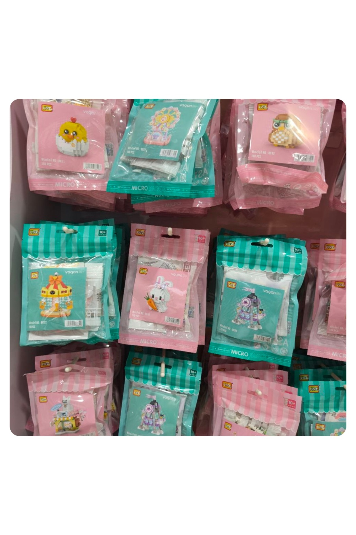 واگون لایف اسباب‌بازی ساختنی لوز تک‌تکه