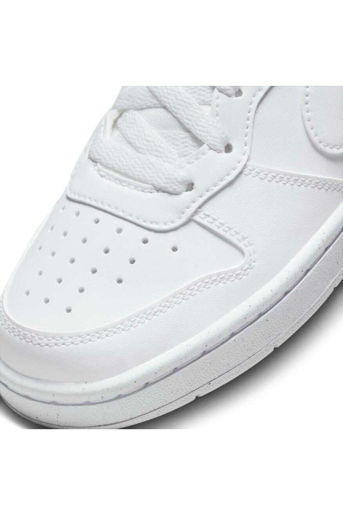 Nike Court Borough Low Recraft Beyaz Kadın Sneaker (DV5456-106) görsel 7