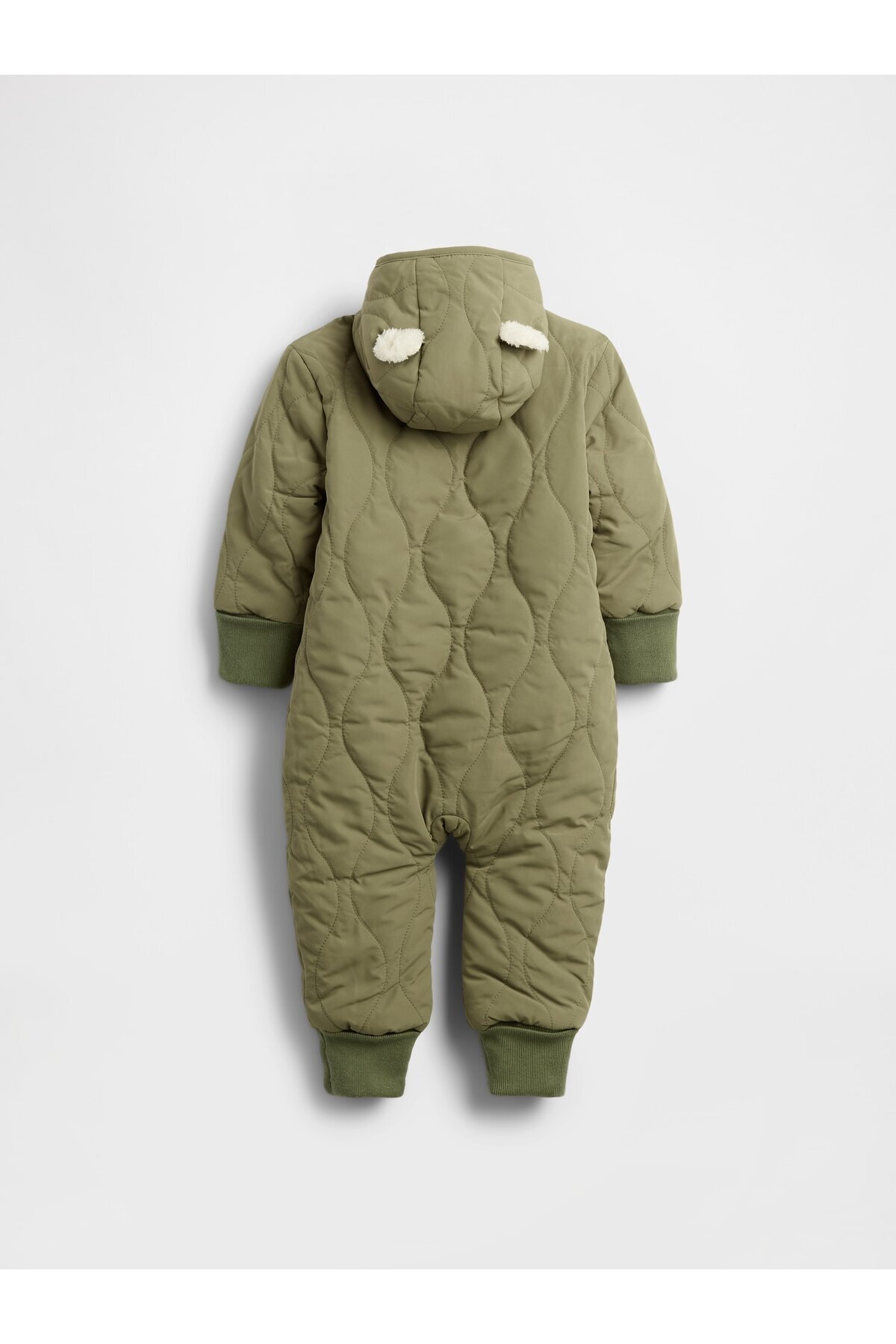 GAP Bebek Yeşil Kapitone Sherpa Tek Parça fotoğrafı 2 (önizleme)