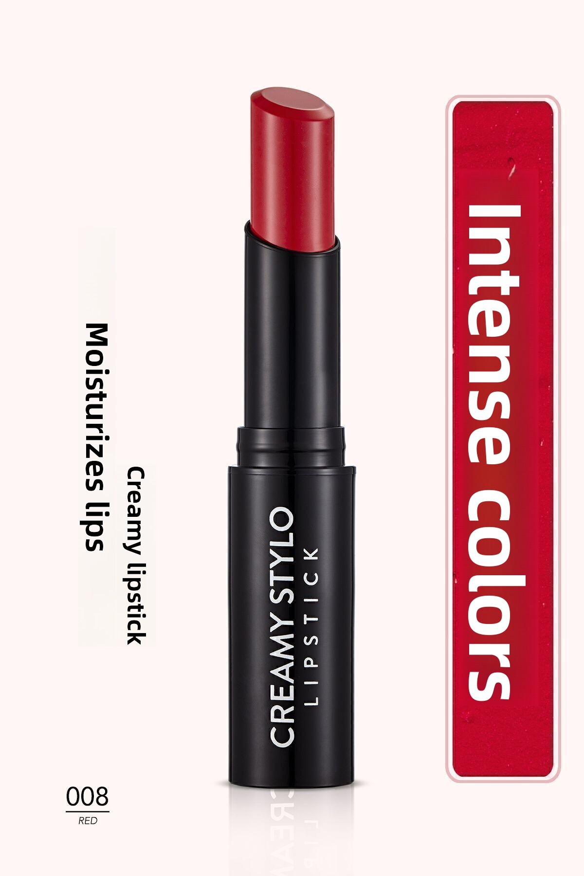 Flormar Semi Glossy Stick Lipstick - Creamy Stylo Lipstick -008 Red-8682536013680