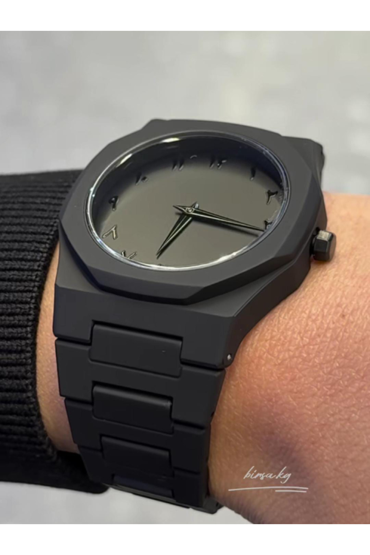 Store  Polikarbon Model Arapça Karbon Kadranlı Dubai Saati, , Kutulu ساعة الكربون