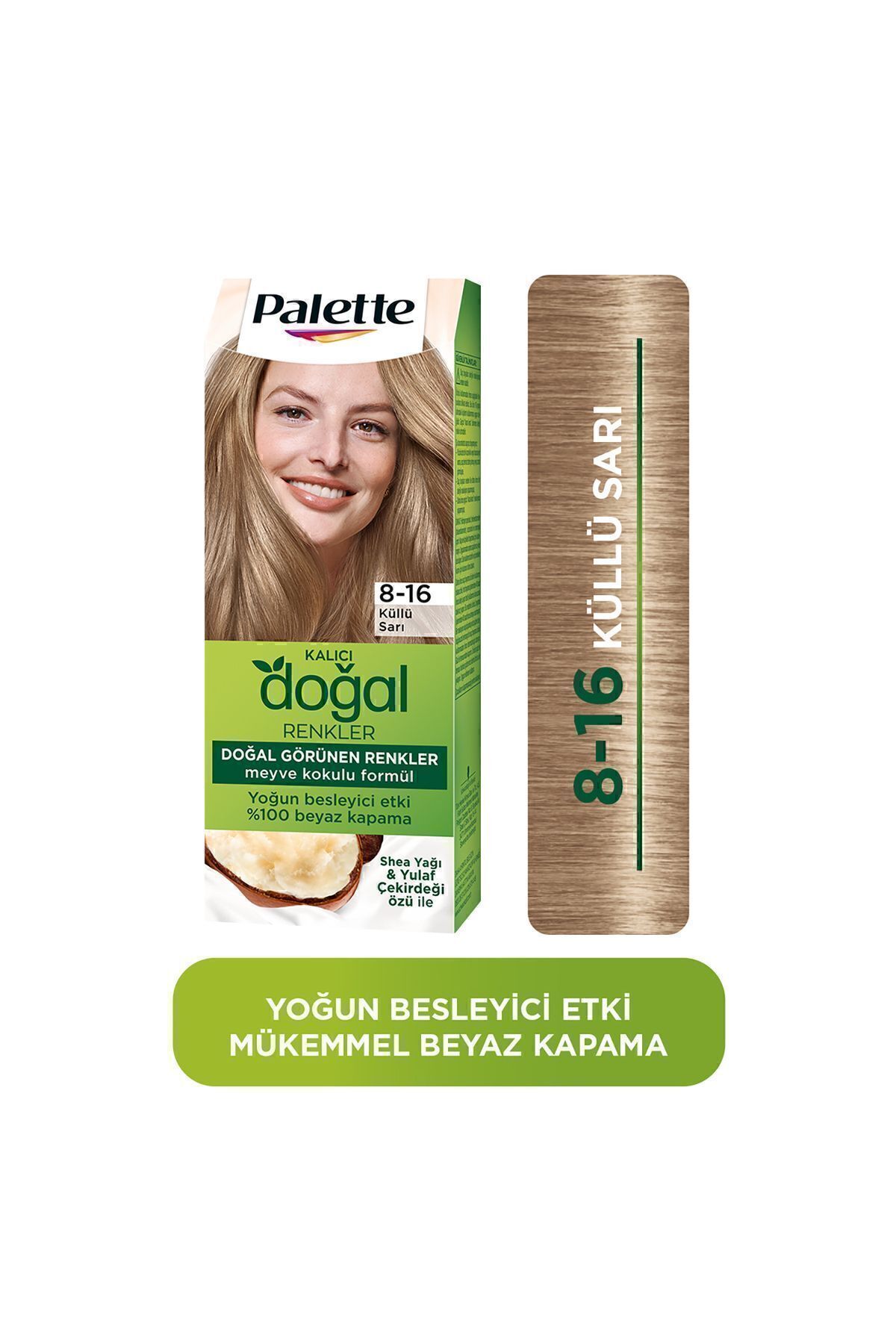Palette Doğal Renkler Saç Boyası 8-16 Küllü Sarı