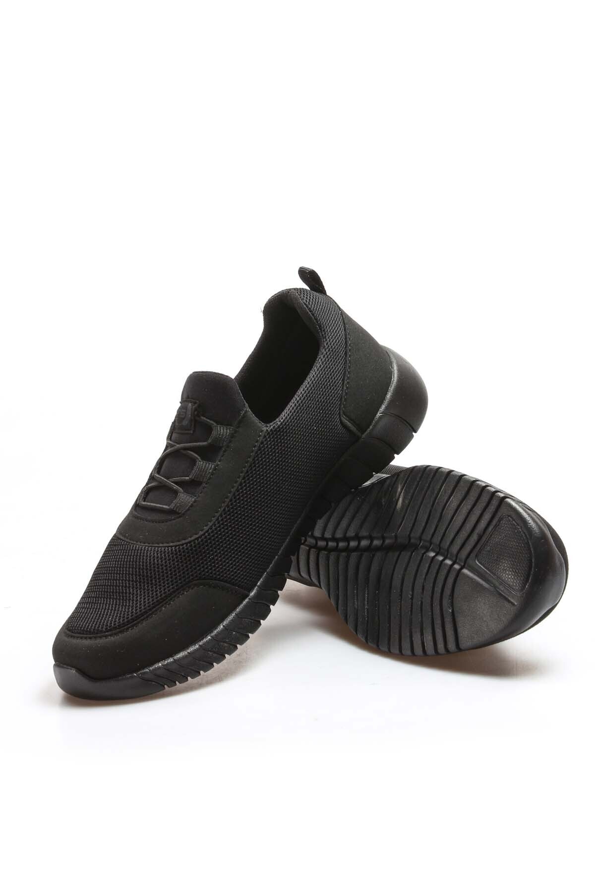 Unisex Günlük Yürüyüş Casual Sneaker Rahat Spor Hafif Ayakkabı Siyah 869xa576 — مشکی 869XA576 — تصویر 5 از 5