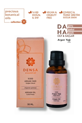 Densa Essential %100 Saf Ve Doğal Argan Yağı Soğuk Sıkım 30 ml