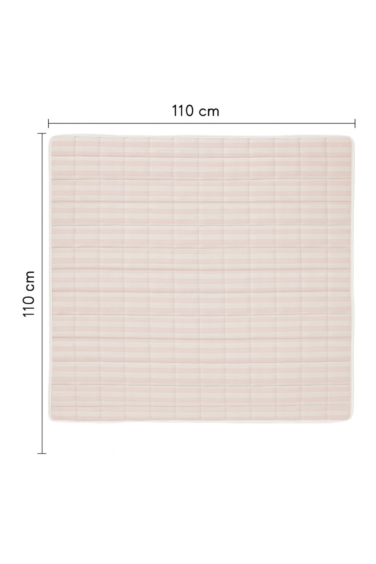 Mayras Cotton Baby %100 Pamuklu Bebek/Çocuk Kare Çanta Taşımalı Çizgili Desen Oyun Minderi,Oyun Halısı fotoğrafı 3 (önizleme)