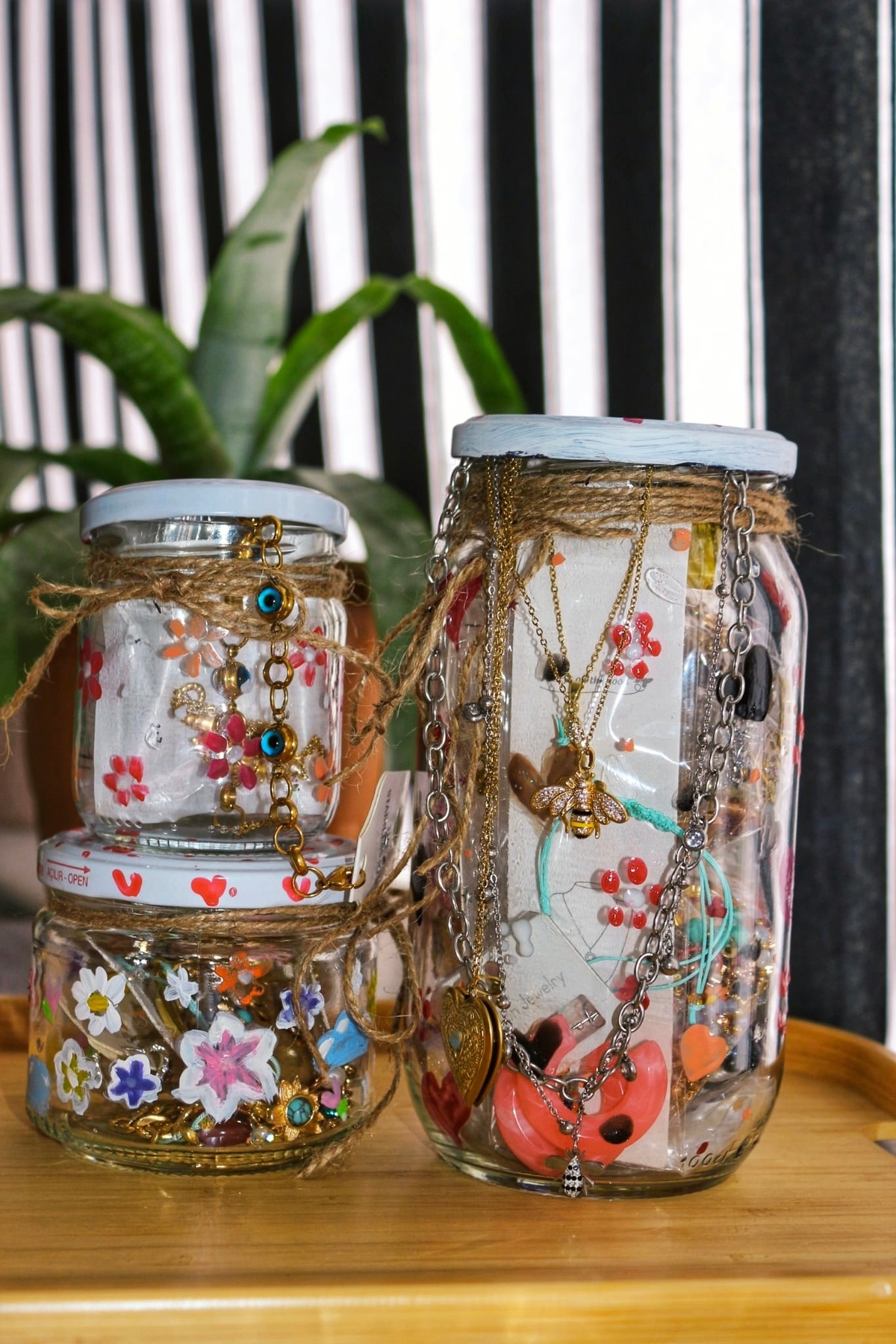 QERMA (S Boy en az 6 adet )Sürpriz Takı Kavanozu GİZEMLİ PİNTEREST GOLD SİLVER KARIŞIK Takı Kavanozu