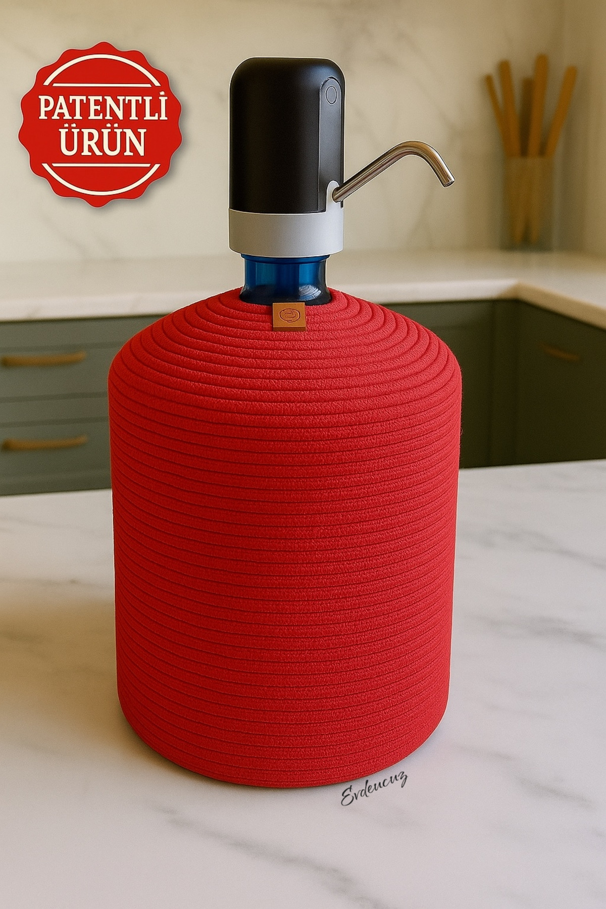 Carboy Sleeve-Jute Straw Look