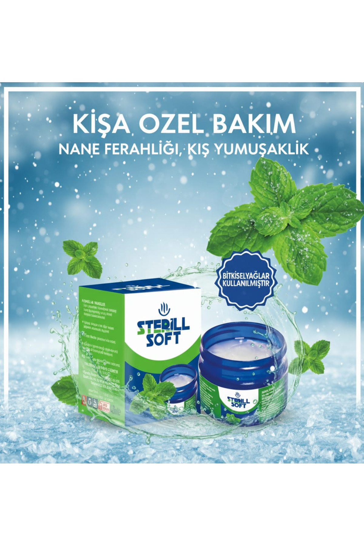 Sterillsoft Vicks Buharlaşan Merhem,burun tıkanıklığı,gögüs baksam,mentollü krem, buharlı krem,vicks, okaliptüs