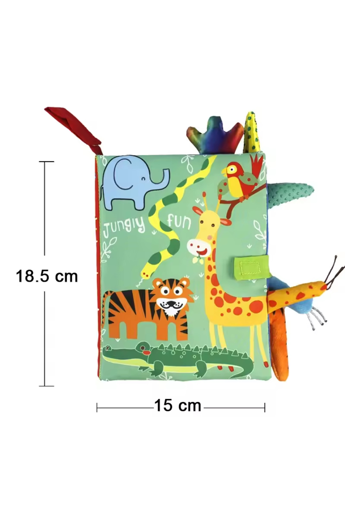 تایگر ۰–۳۶ ماهه اسباب‌بازی آموزشی اولیه نوزاد دم پارچه‌ای کتاب کاغذی پازل صدا تعاملی والد–کودک