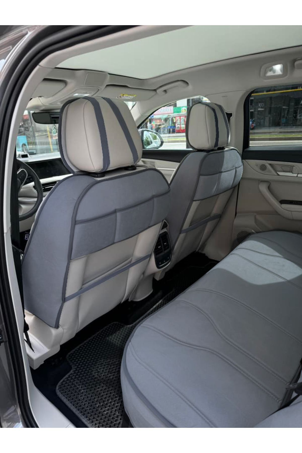 Bod Togg T10X Oto Koltuk Koruyucu Kılıf 2023-Sonrası Luvi Serisi Füme fotoğrafı 3 (önizleme)