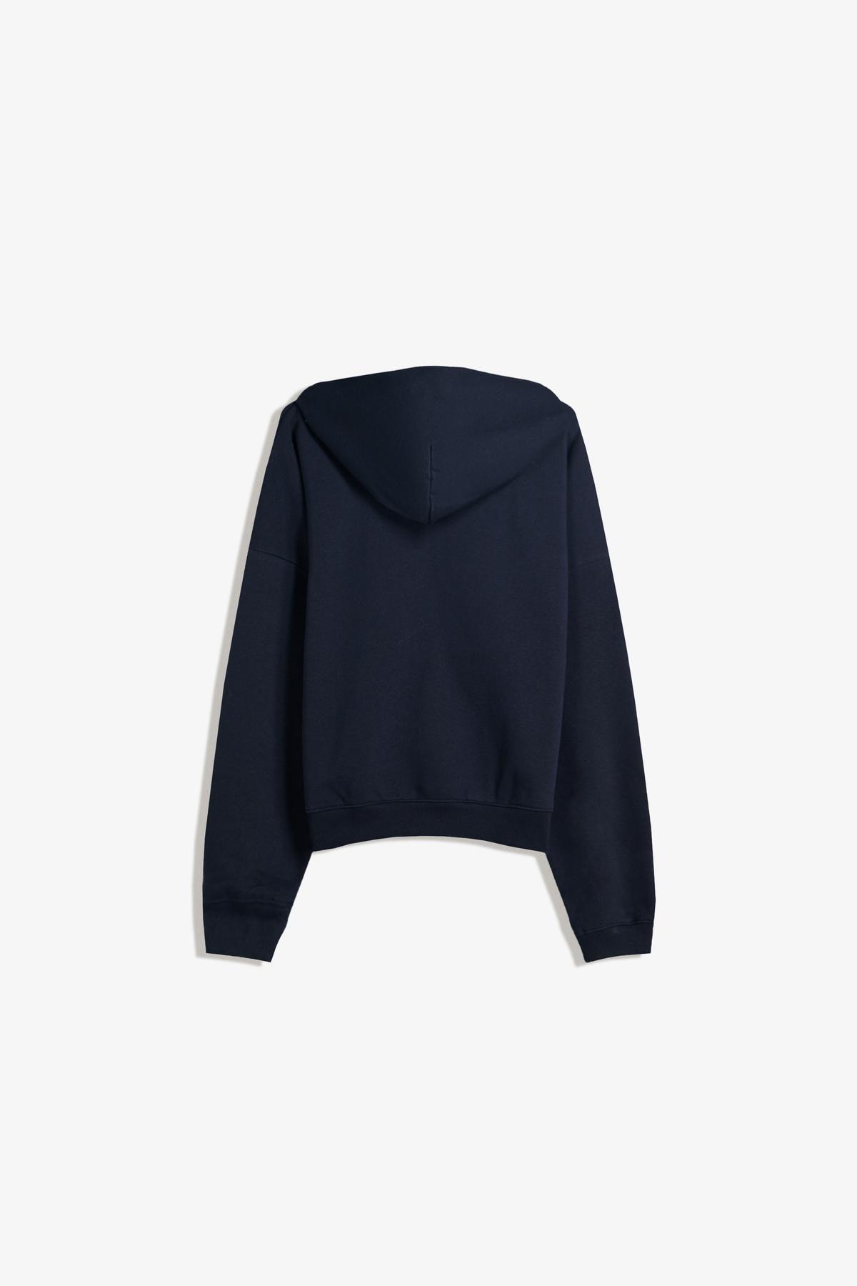 Bershka  Oversize kapüşonlu fermuarlı sweatshirt - Görsel 5