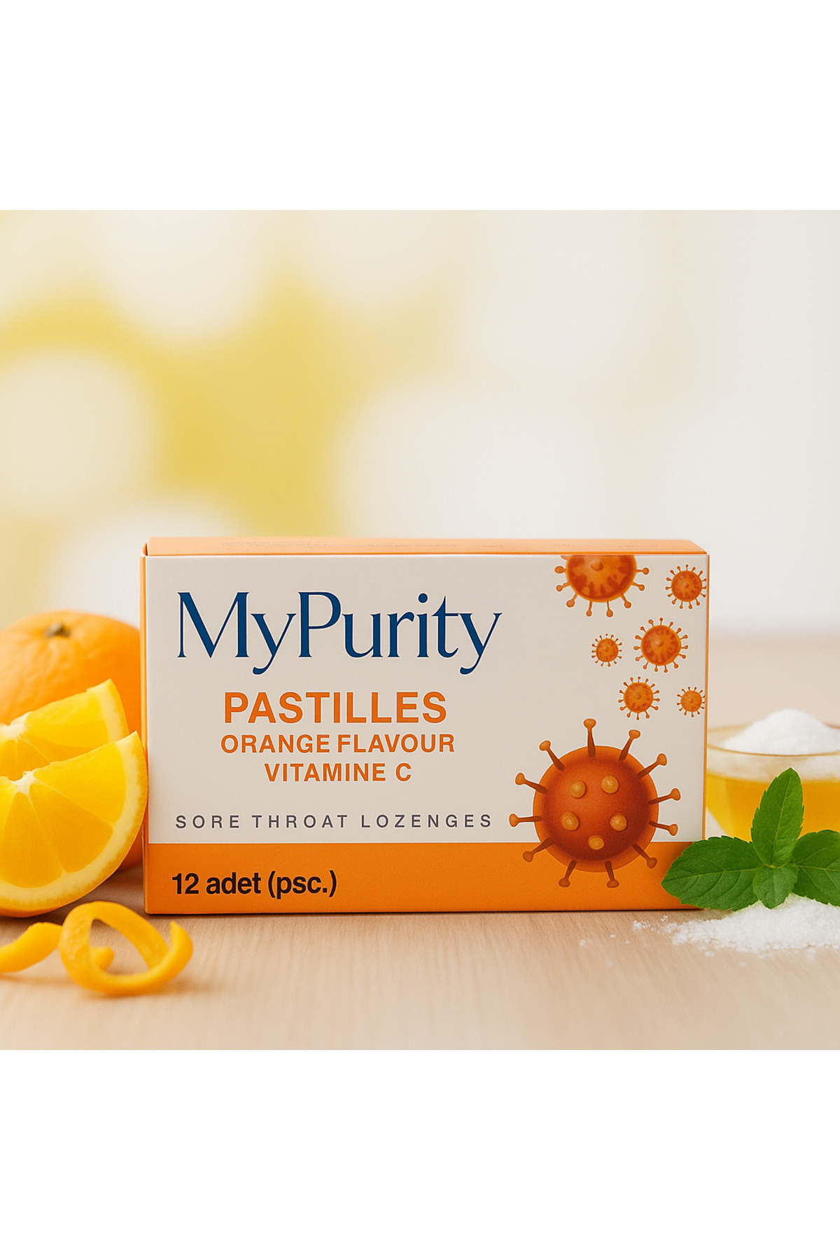 MyPurity PORTAKALLI PASTİL DROPS ŞEKER