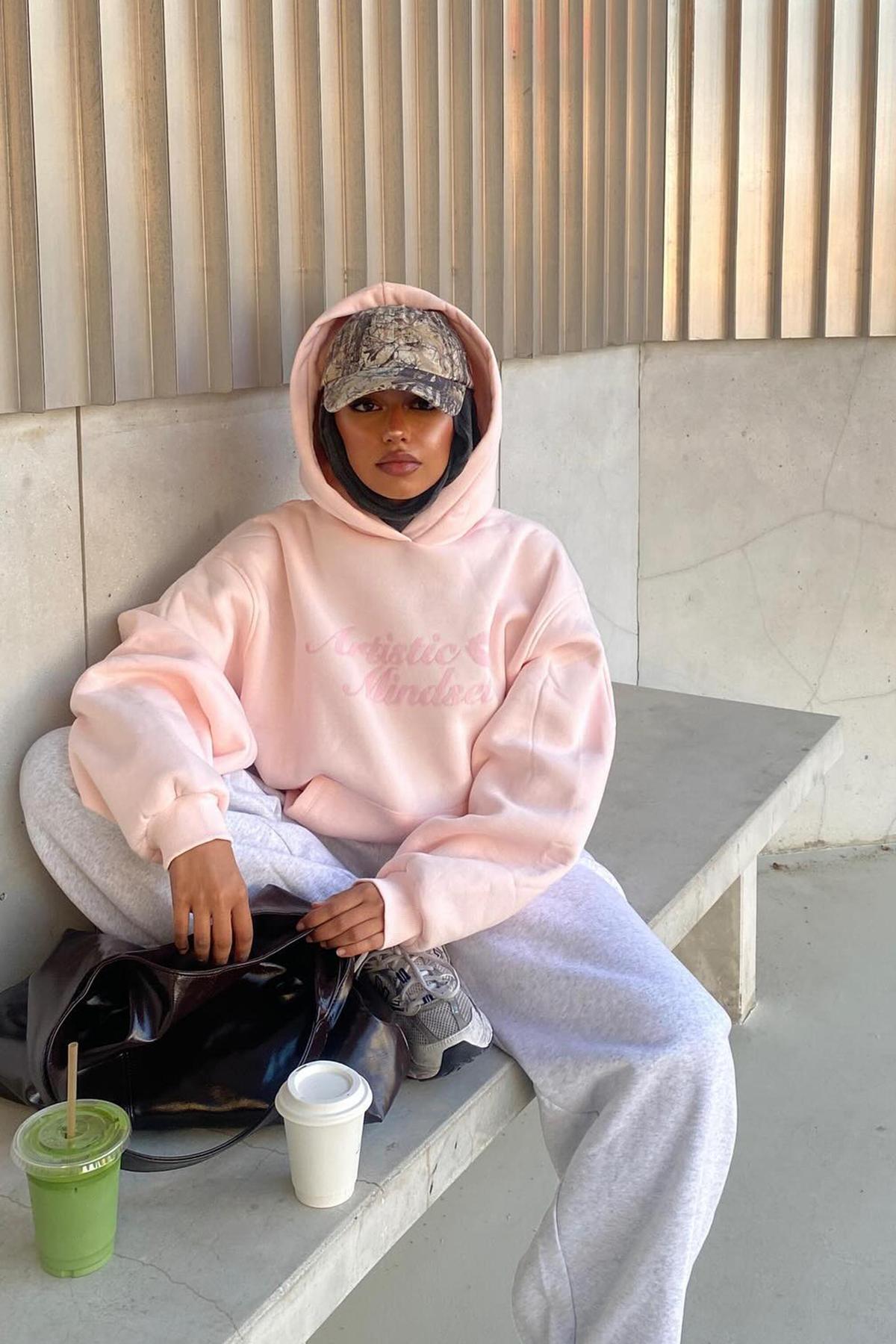 Bershka Baskılı kapüşonlu jarse