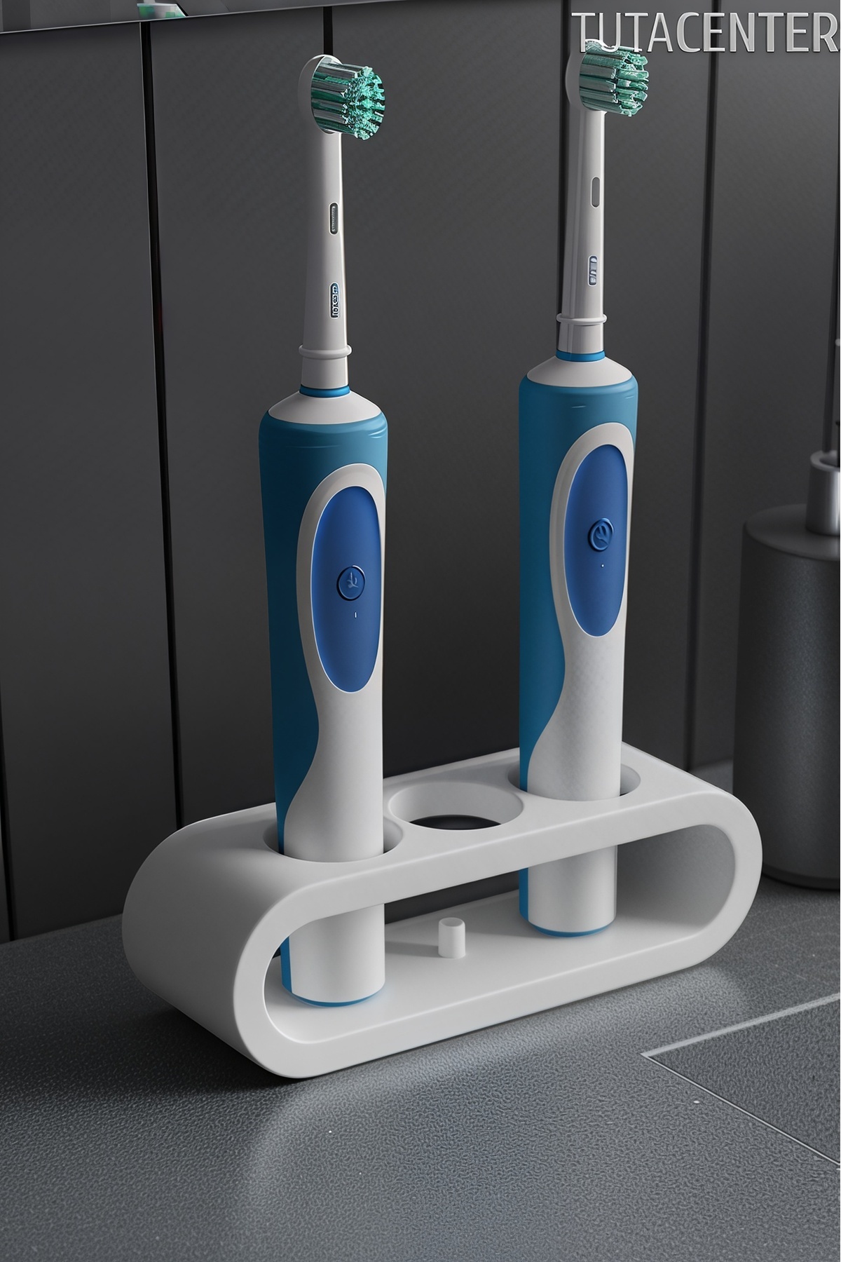 TUTACENTER Şarjlı Diş Fırçası Tutucu Stand 3 Bölmeli