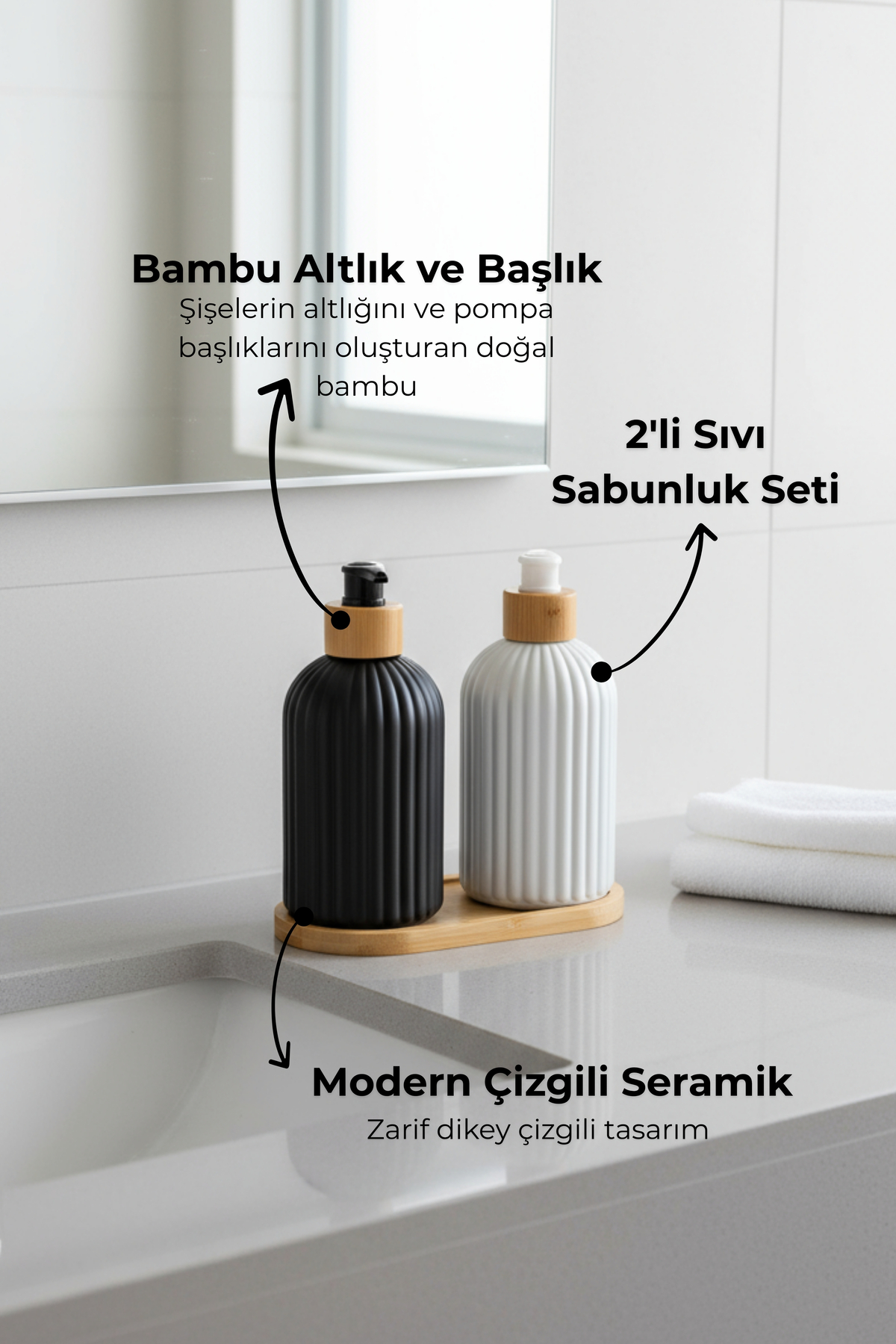 Kalista 2-Piece Soap Dispenser Set