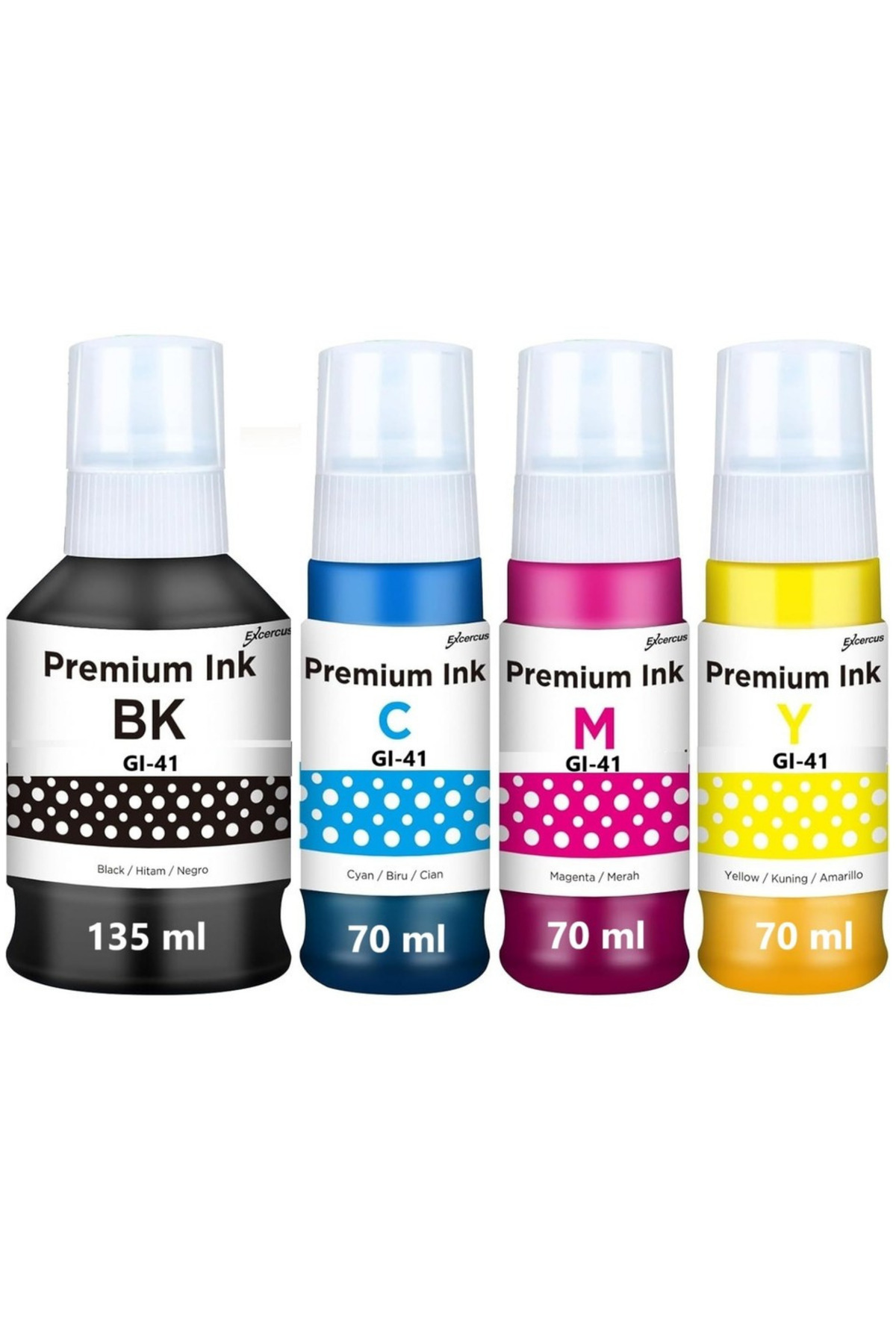 TecHarbor Canon GI-41 (GI41) Muadil Mürekkep Seti - Pixma G1420 G1460 G2420 G2460 Uyumlu