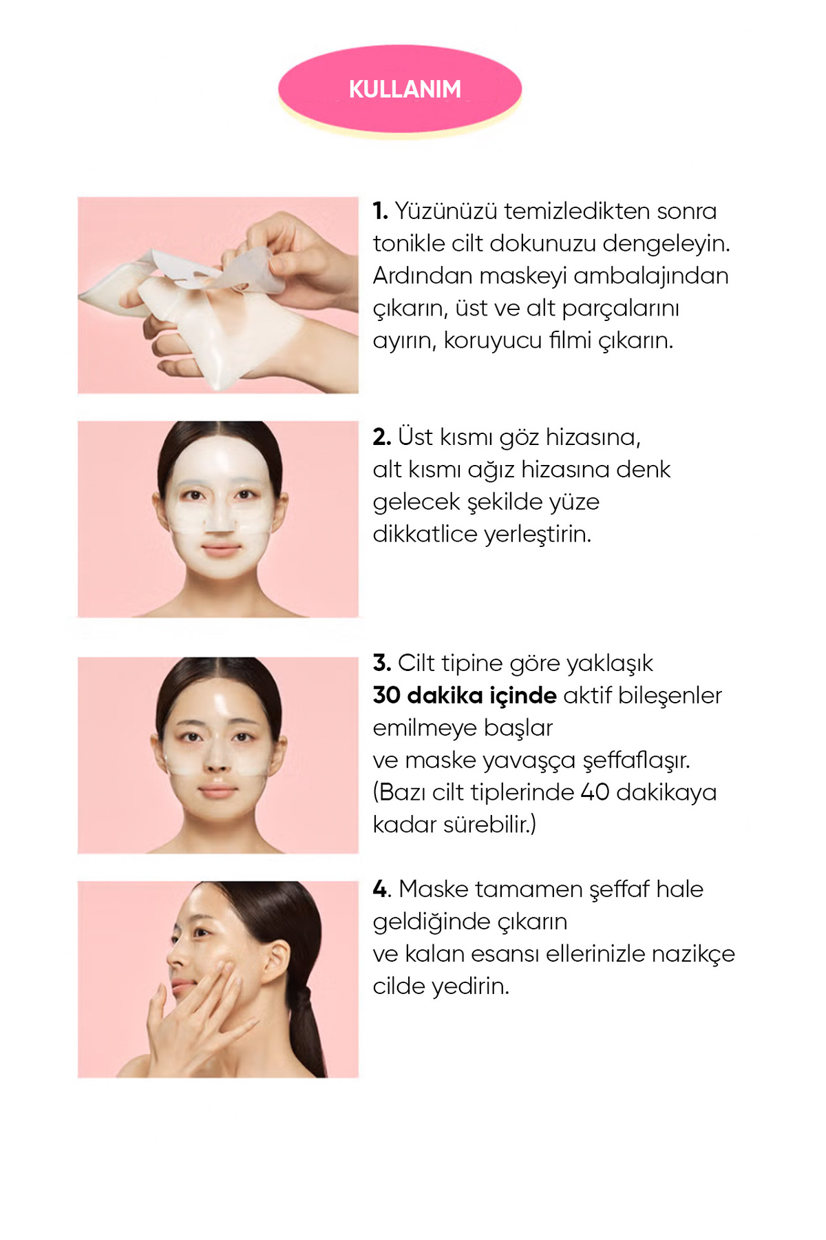 Kolajen Şeffaflaşan Cam Cilt Jel Maske Small Molecule Elastic Mask — 8805915731412 — تصویر 7 از 7
