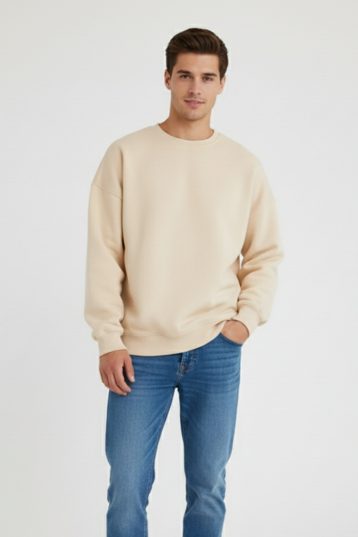 KOZİA OUTDOORS malkoçbey oversize unisex o yaka swaetşhirt görsel 3