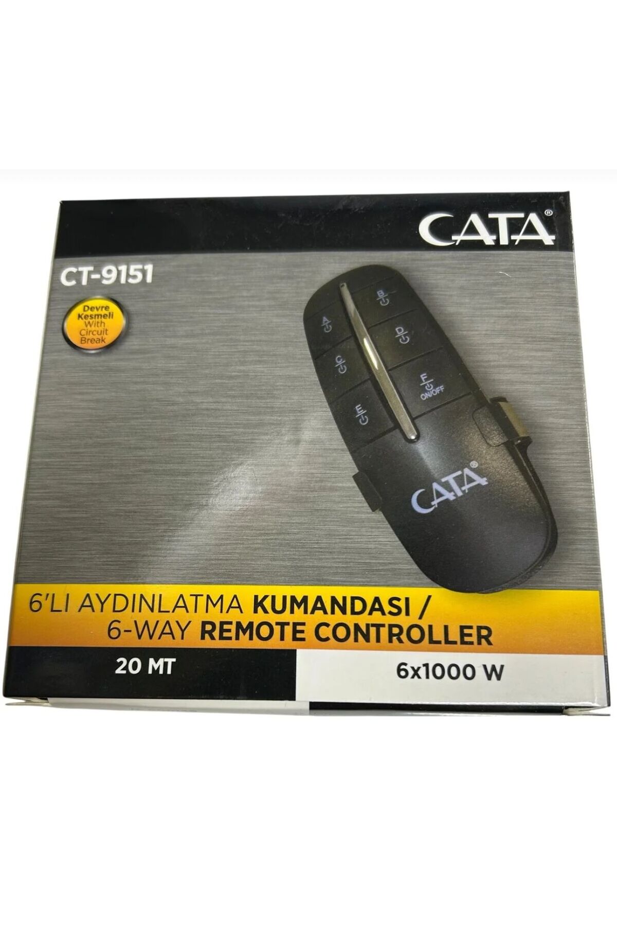 Cata CT9151 6X1000W 6 LI AVİZE AYDINLATMA KUMANDASI - Fiyatı