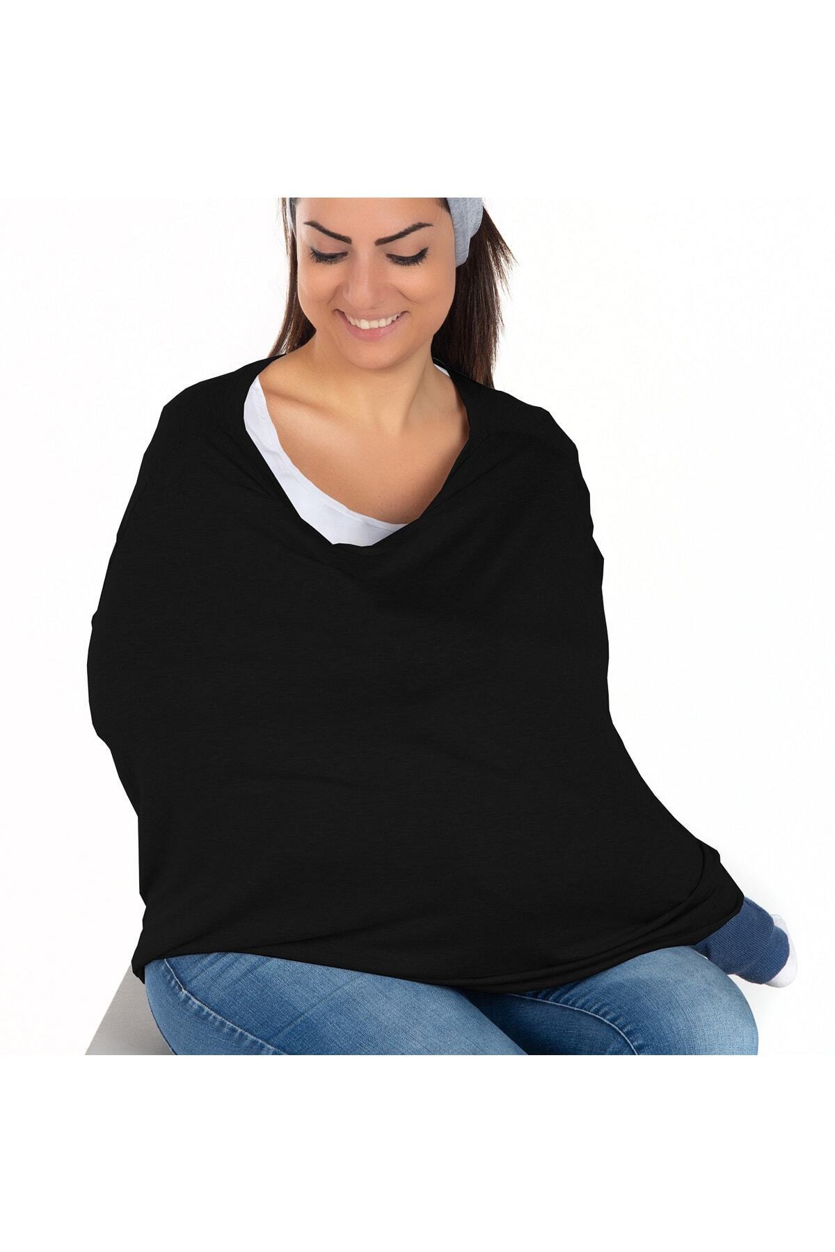 Zuppers Fonksiyonel Puset ve Emzirme Örtüsü - Siyah - Kese Çanta Hediyeli fotoğrafı 3 (önizleme)