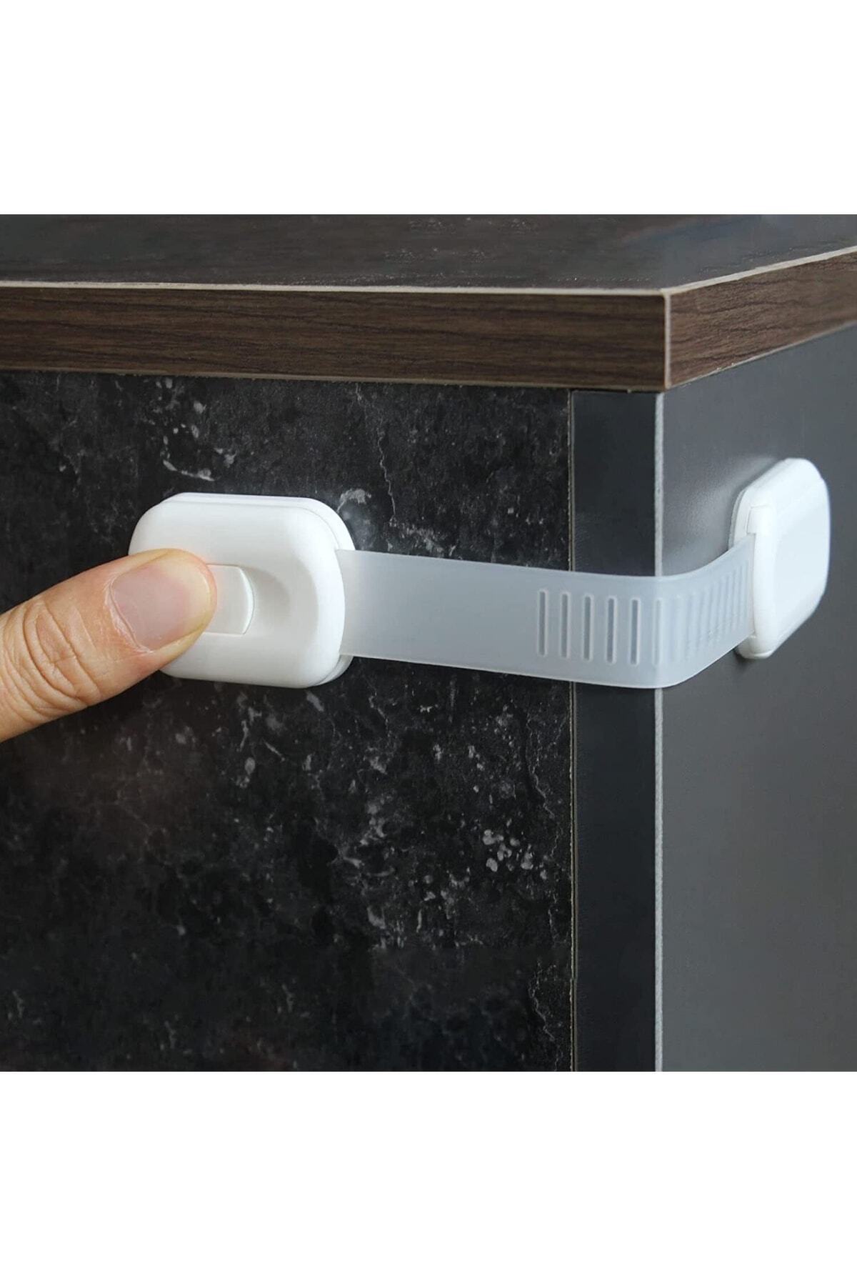 Miningaa 6 Adet Iz Bırakmaz Kolay Montaj Çocuk Bebek Koruma Mobilya Çekmece Dolap Güvenlik Kilidi fotoğrafı 3 (önizleme)