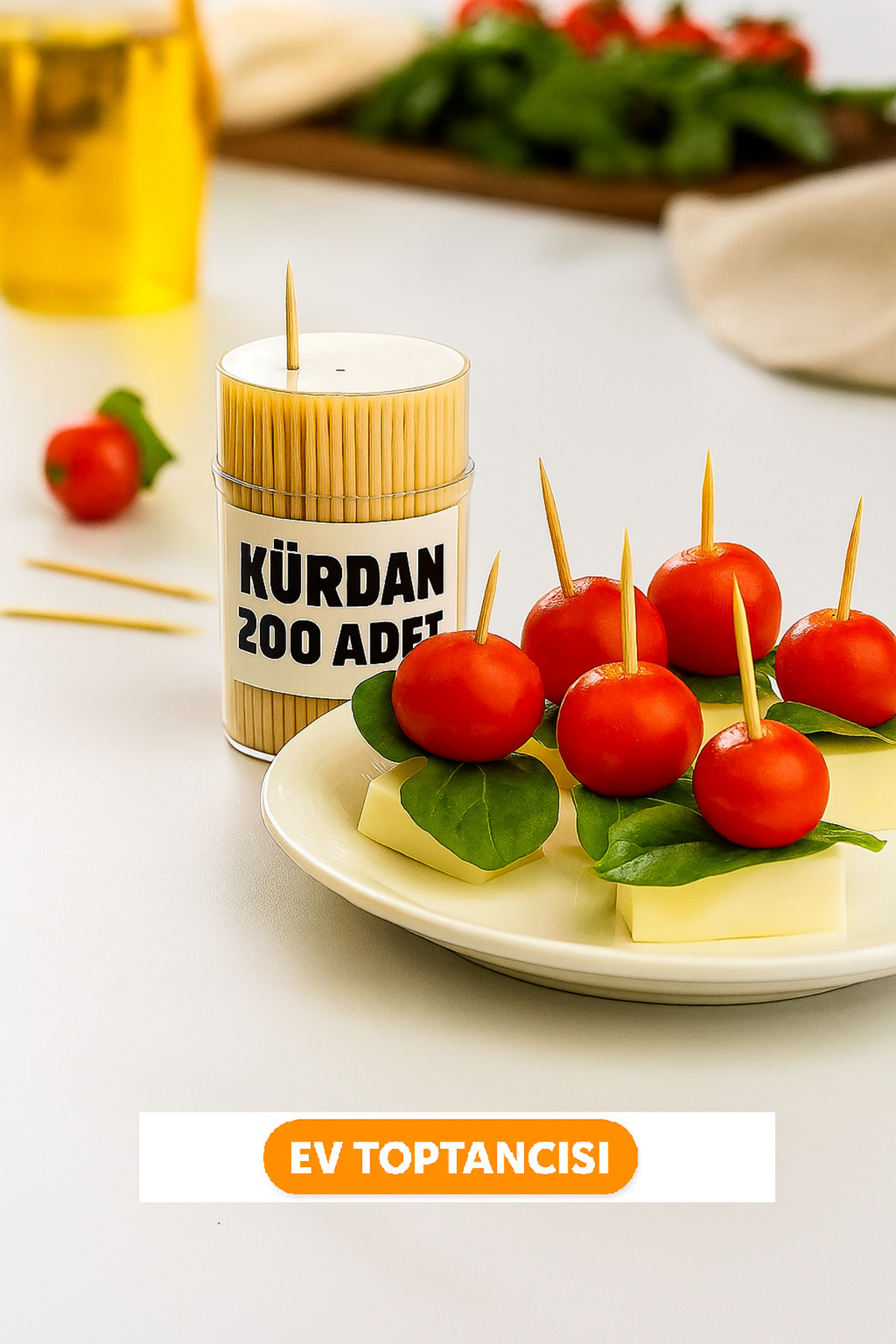 TUDOR Bambu Kürdan ( 200 adet 1 kutu) – Hijyenik ve Dayanıklı Diş Temizleme Çubuğu