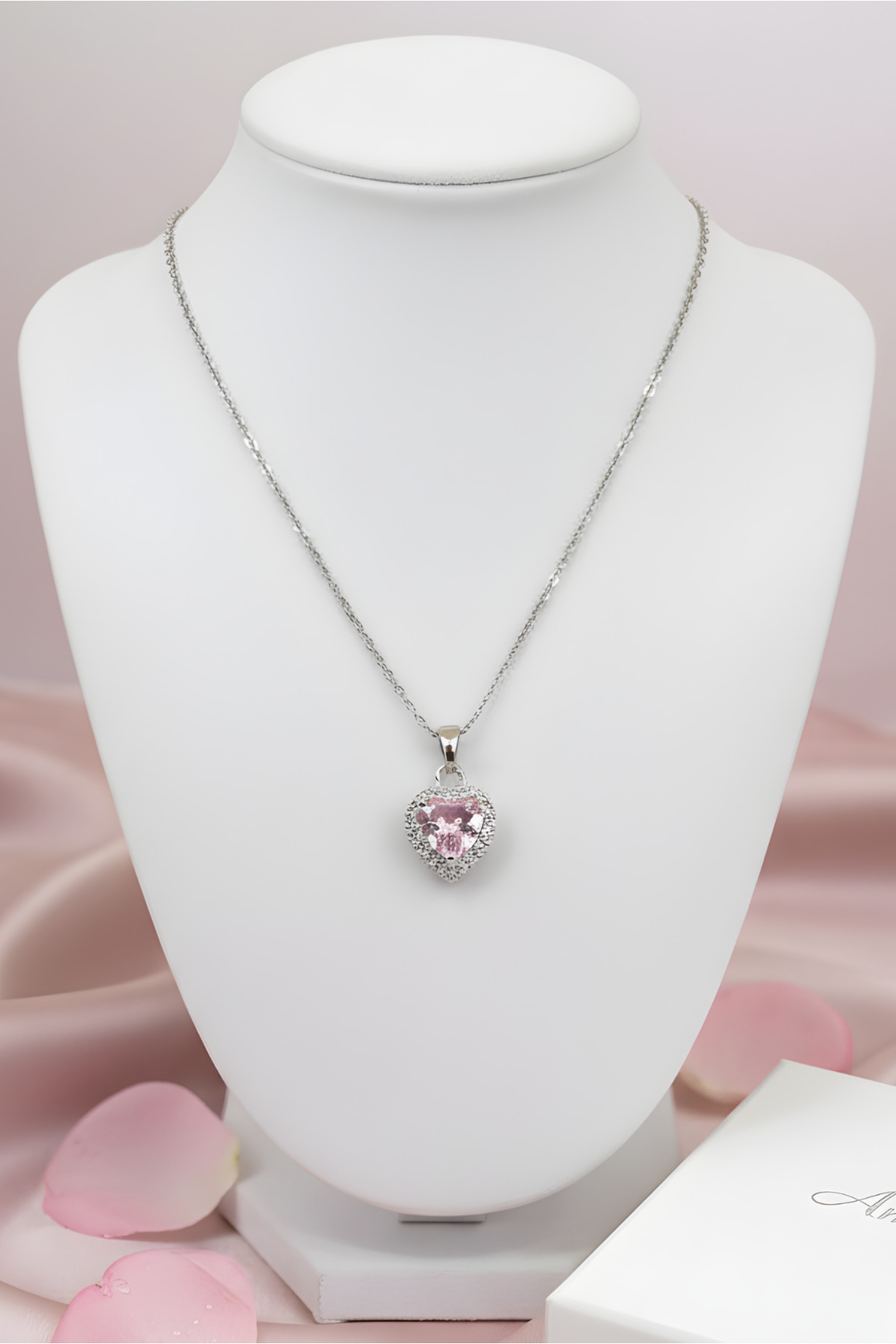 Pink Heart Necklace