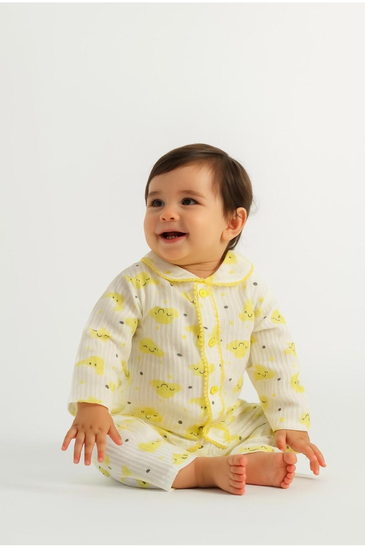 anne dokunuşu gibi KUZUM BEBE Ayıcıklı Organik Yenidoğan Fitilli Kumaş Erkek Ve Kız Bebek 2’li Hastane Çıkışı Pamuk Takım fotoğrafı 2 (önizleme)