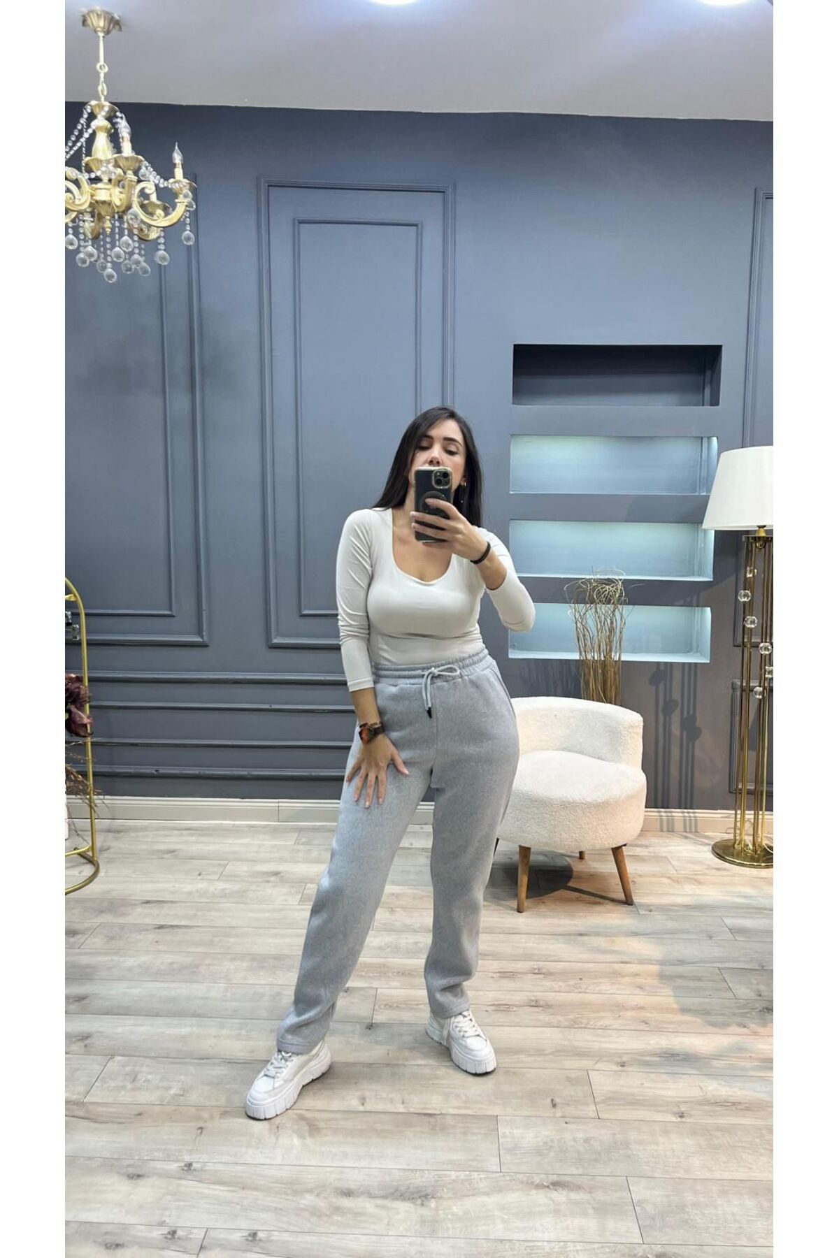 KILIÇ MODA GRİ EŞOFMAN ALTI görsel 2