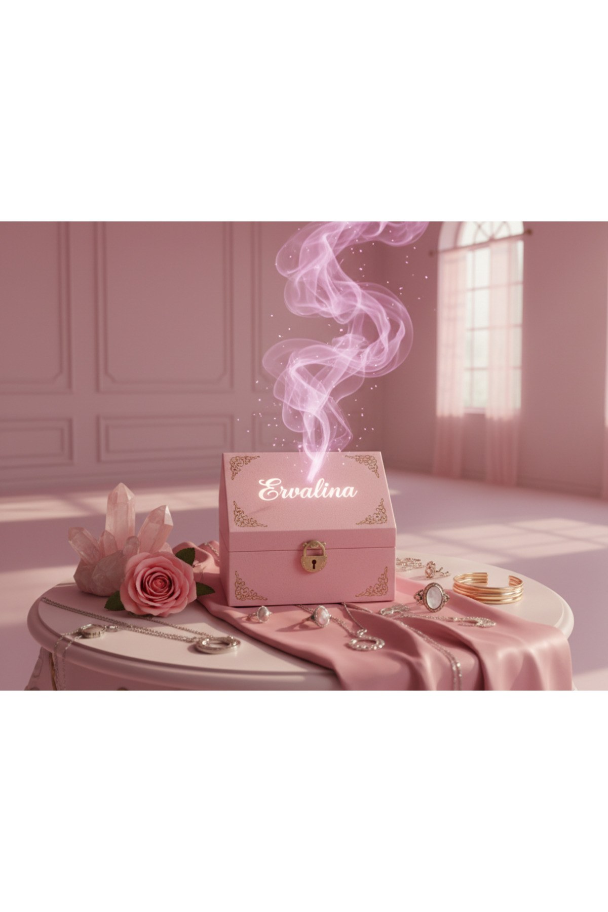 Lavienta 2026 Kişiye Özel 24’lü ADVENT CALENDAR Takı Kutusu (İÇERİK AÇIKLAMADA) Pembe Kutu