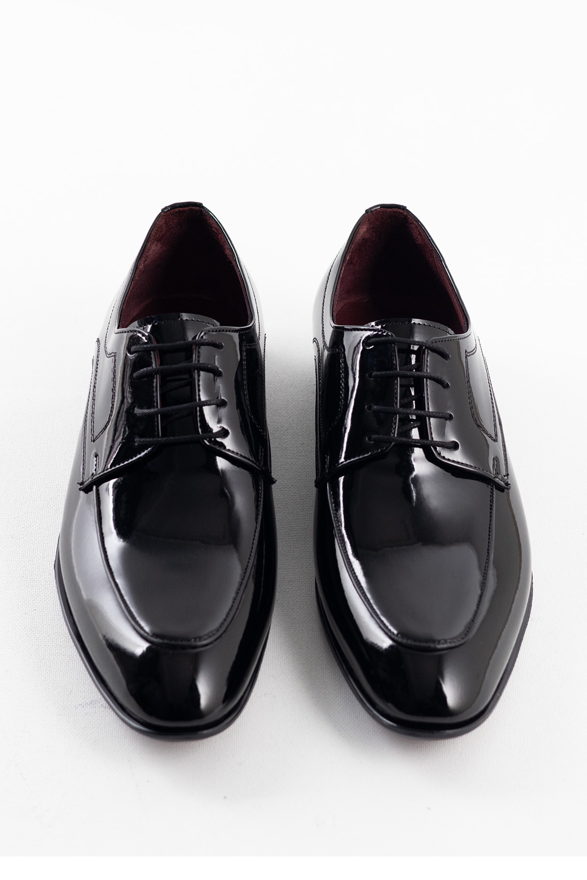 sauron  Klasik Erkek Rugan Ayakkabı Hakiki Dana astarlı Damatlık Takım Elbiseye Uygun R27 - Görsel 6