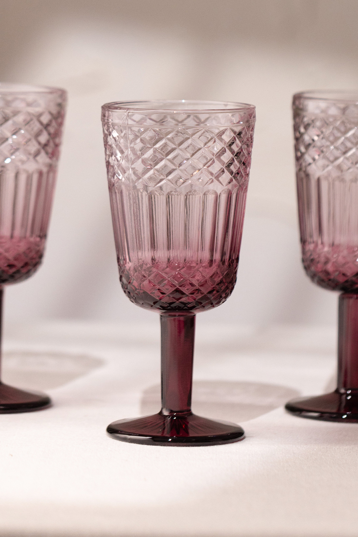 Rakle Vega 4'lü Su Kadehi Seti Bordo 280 cc