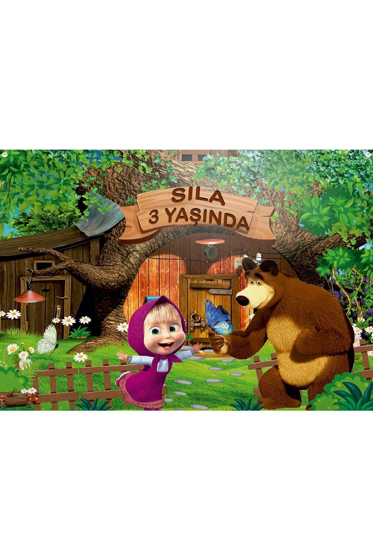 TURQUALY Maşa Ve Koca Ayı Afiş 100x69 Cm